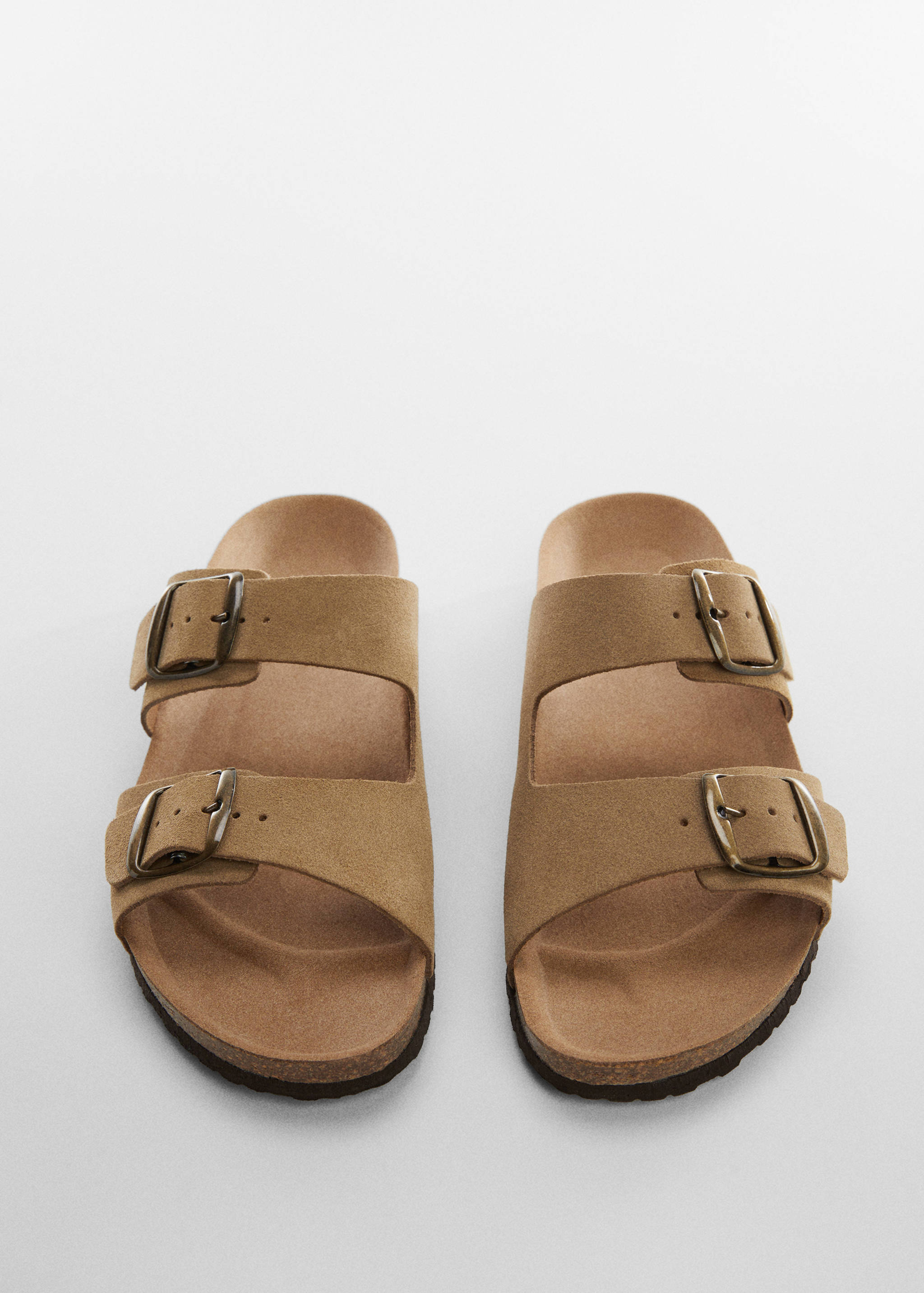 Split leather sandals with buckle - Details of the article 3