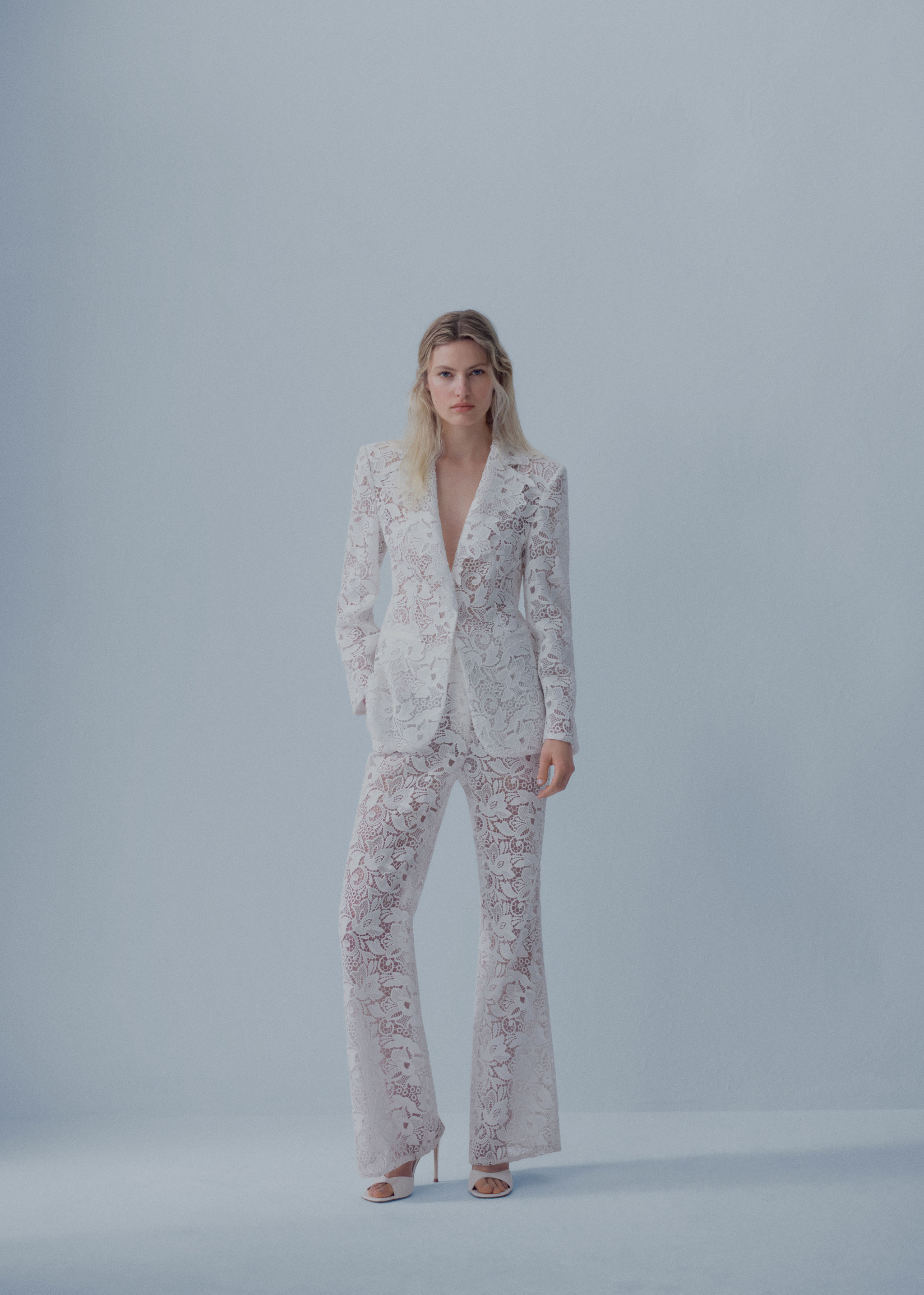 Pantalons vestit guipur - Pla general