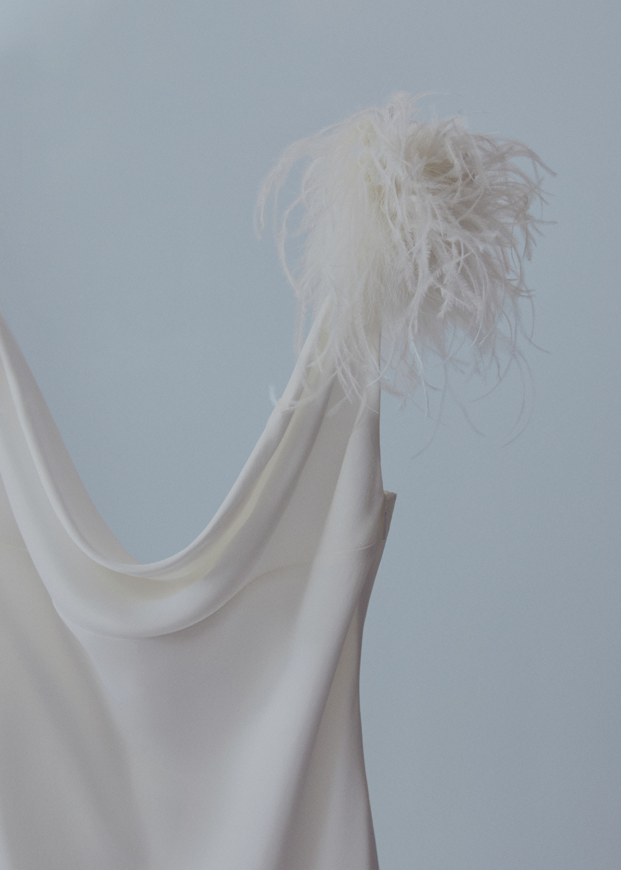 Vestido com estilo de lingerie e pormenor de penas - Pormenor do artigo 8
