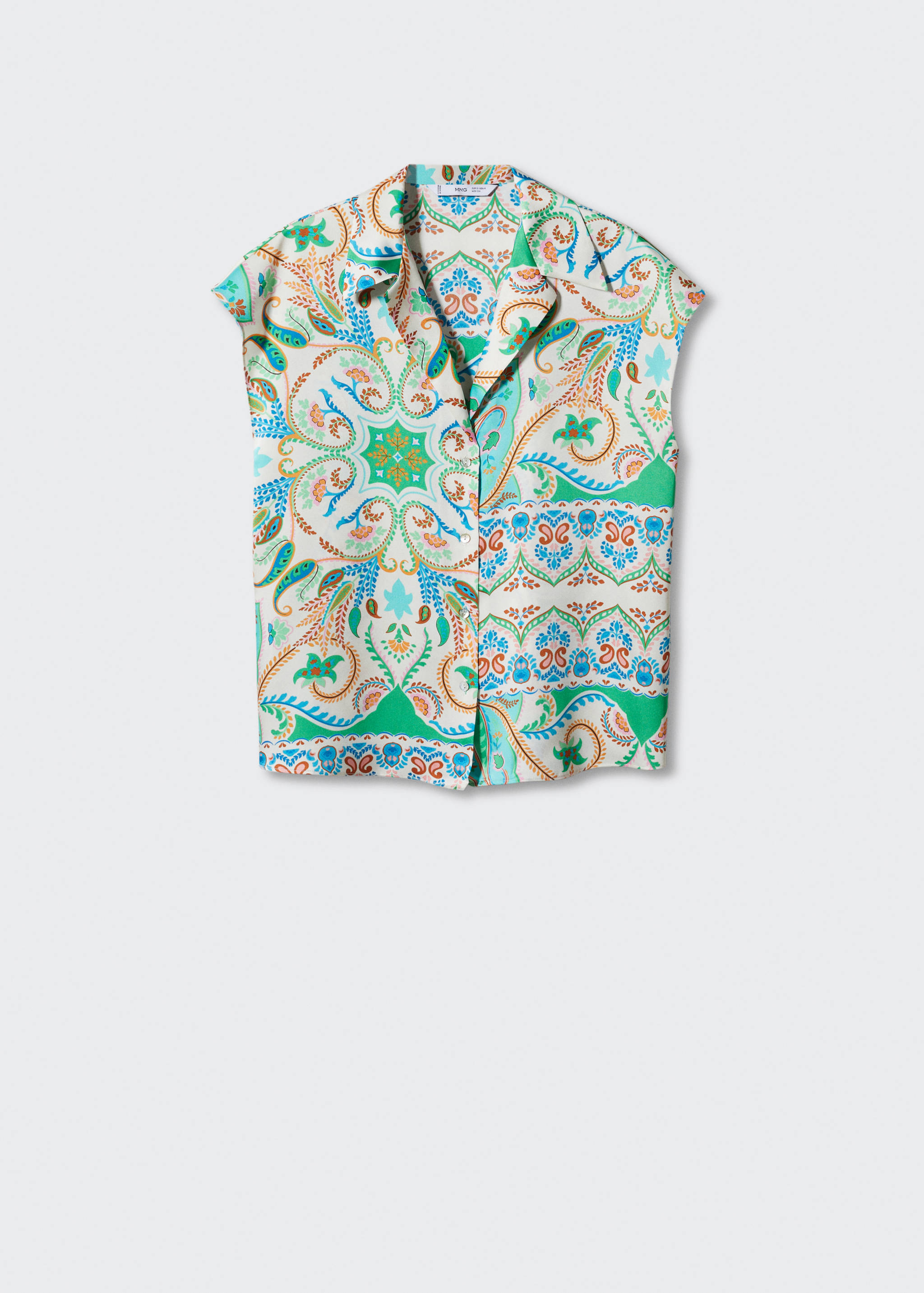 Camisa satinada estampada - Artículo sin modelo