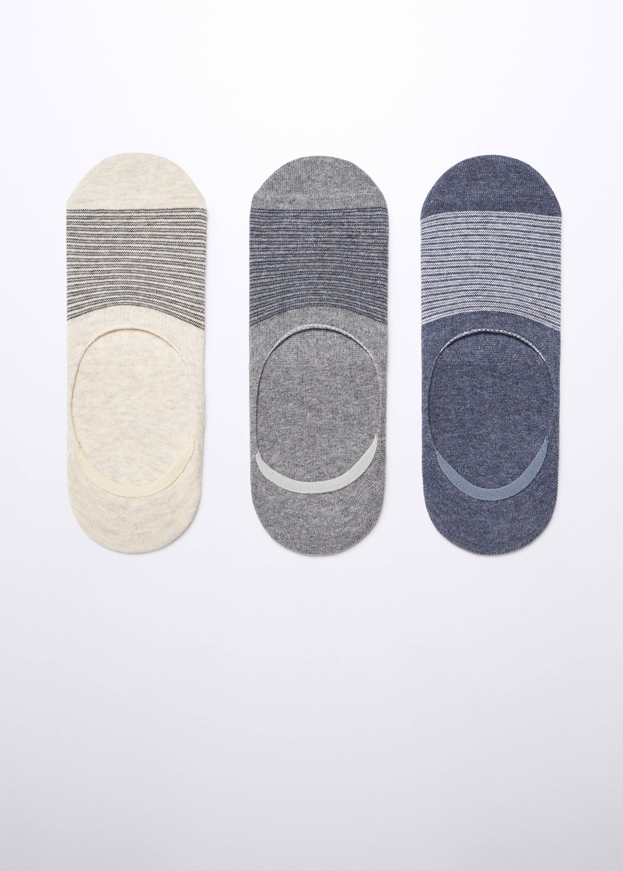 3-pack of striped design socks - Article without model