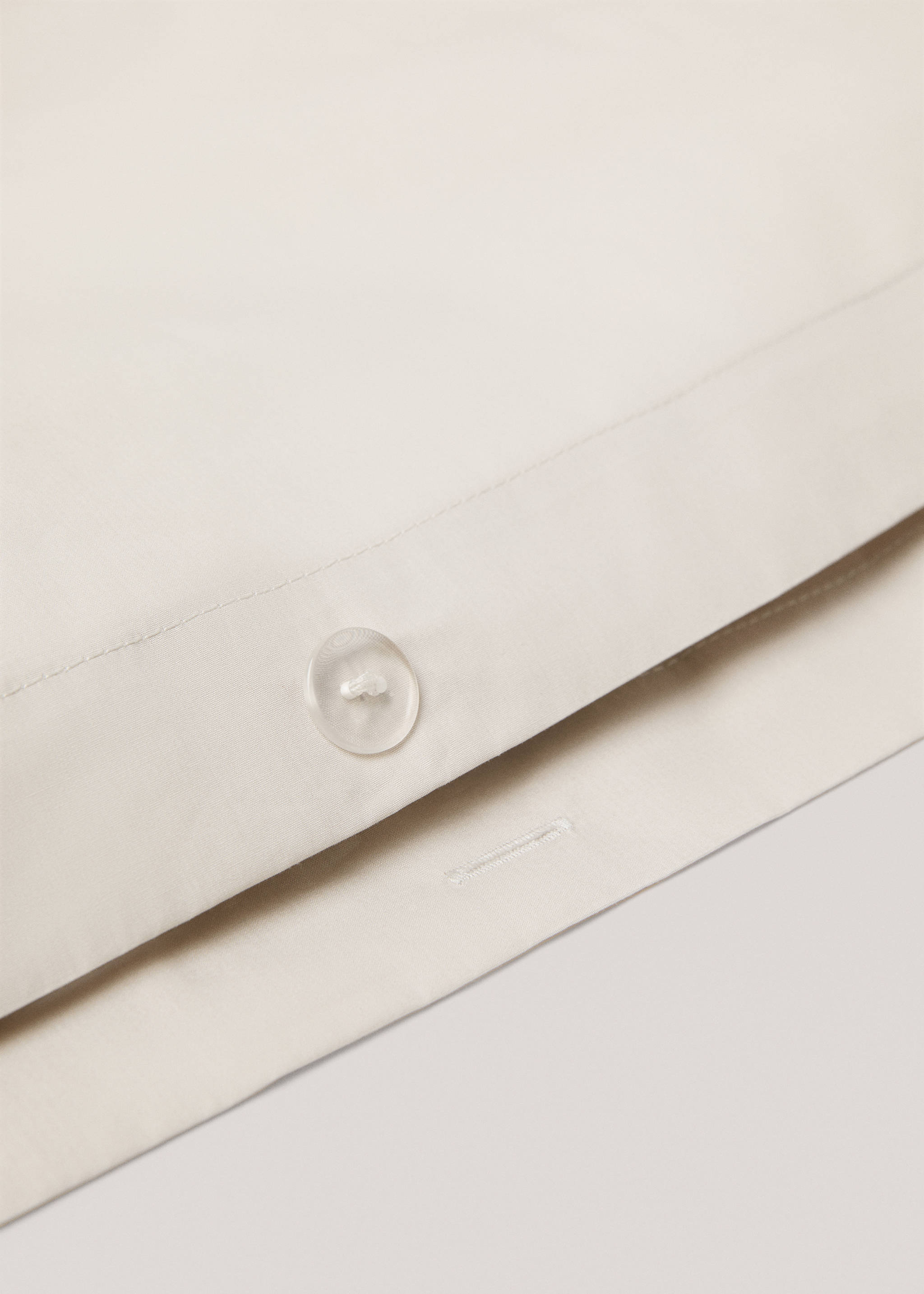 Percale cotton duvet cover (300 threads) superking bed - Details of the article 1