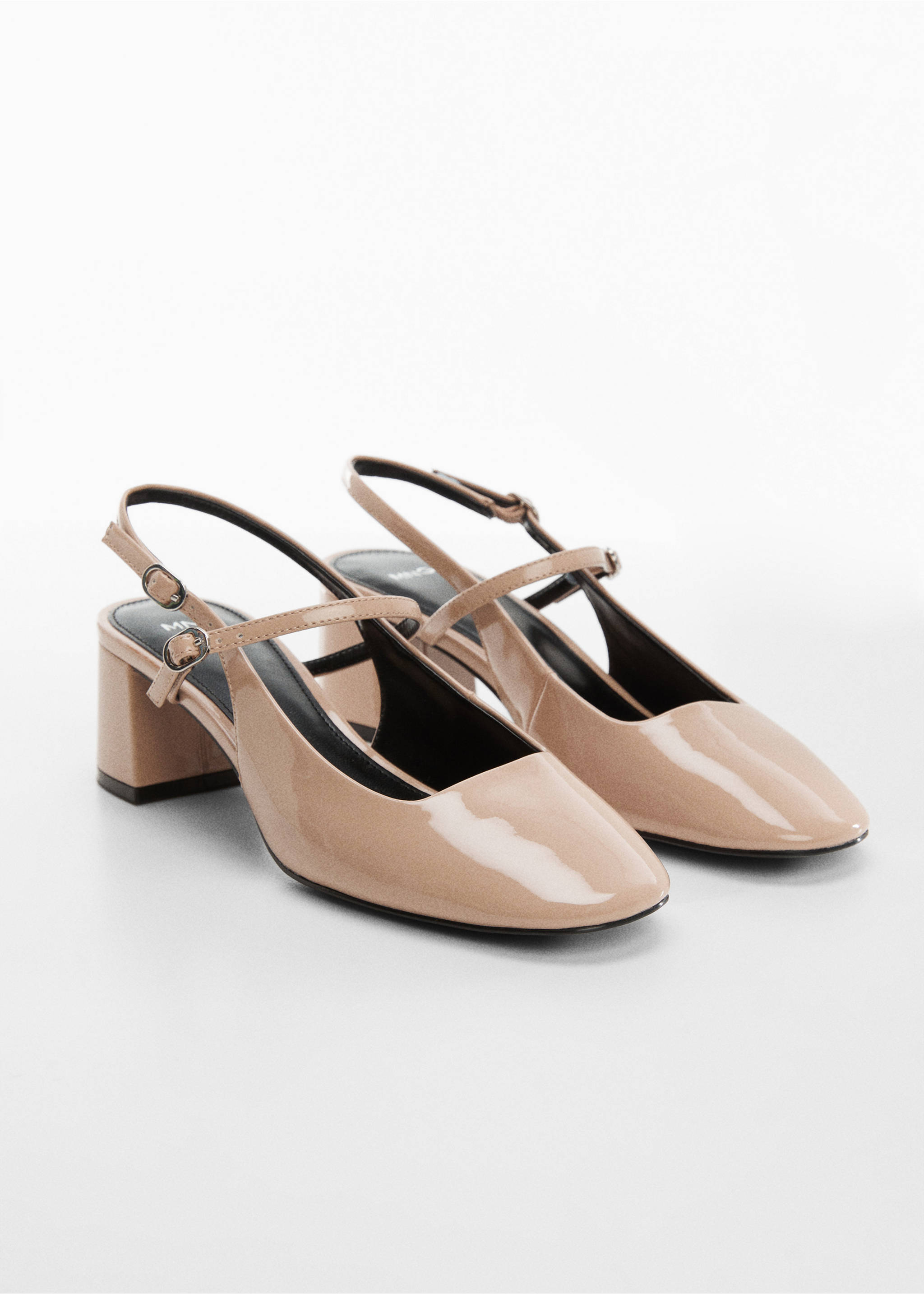 Block heel shoe - Medium plane, Nude. Ref: 57002512-00.