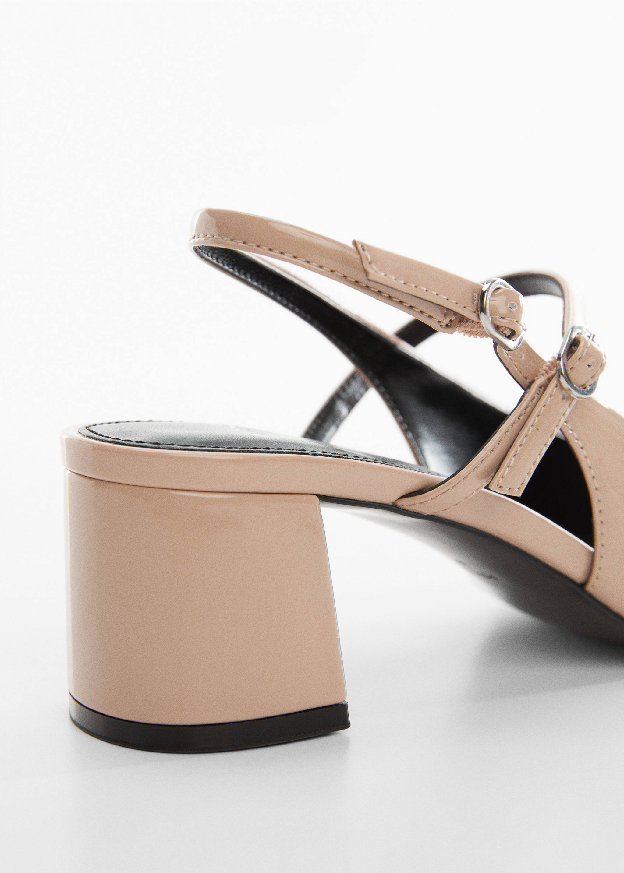 Block heel shoe - Details of the article 1, Nude. Ref: 57002512-00.