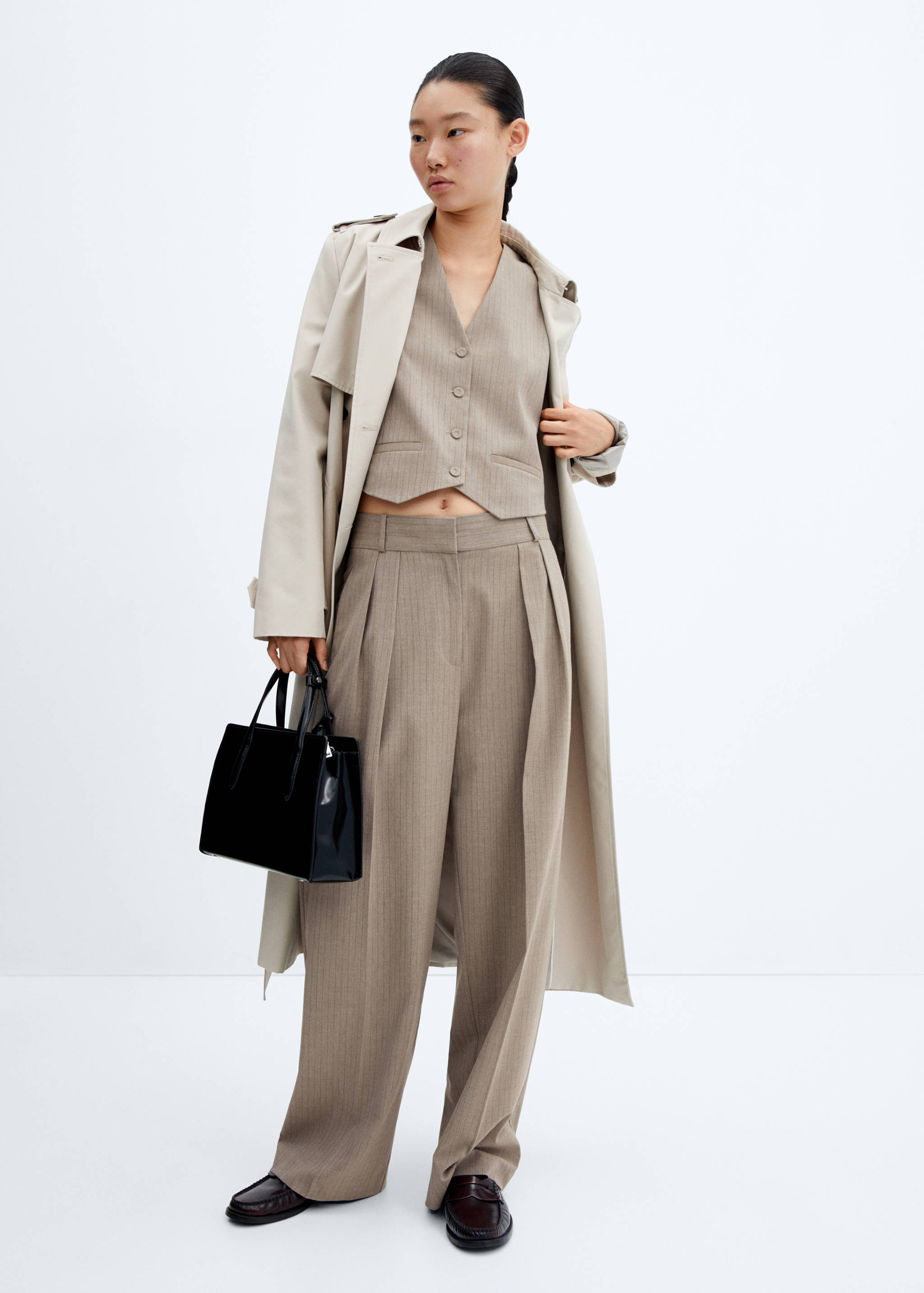 Saffiano-effect shopper bag - General plane