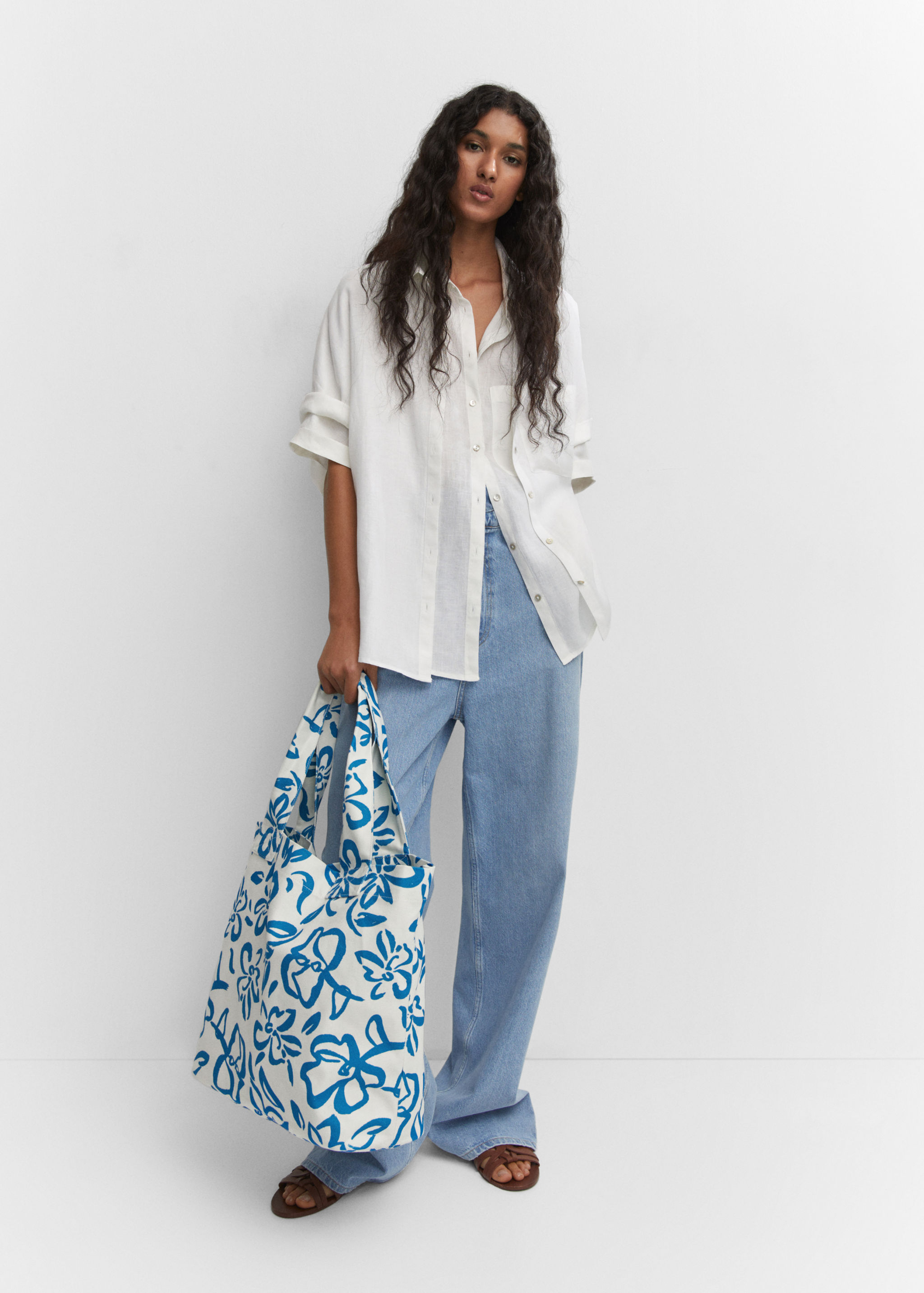 Tote bag fleurs - Plan général