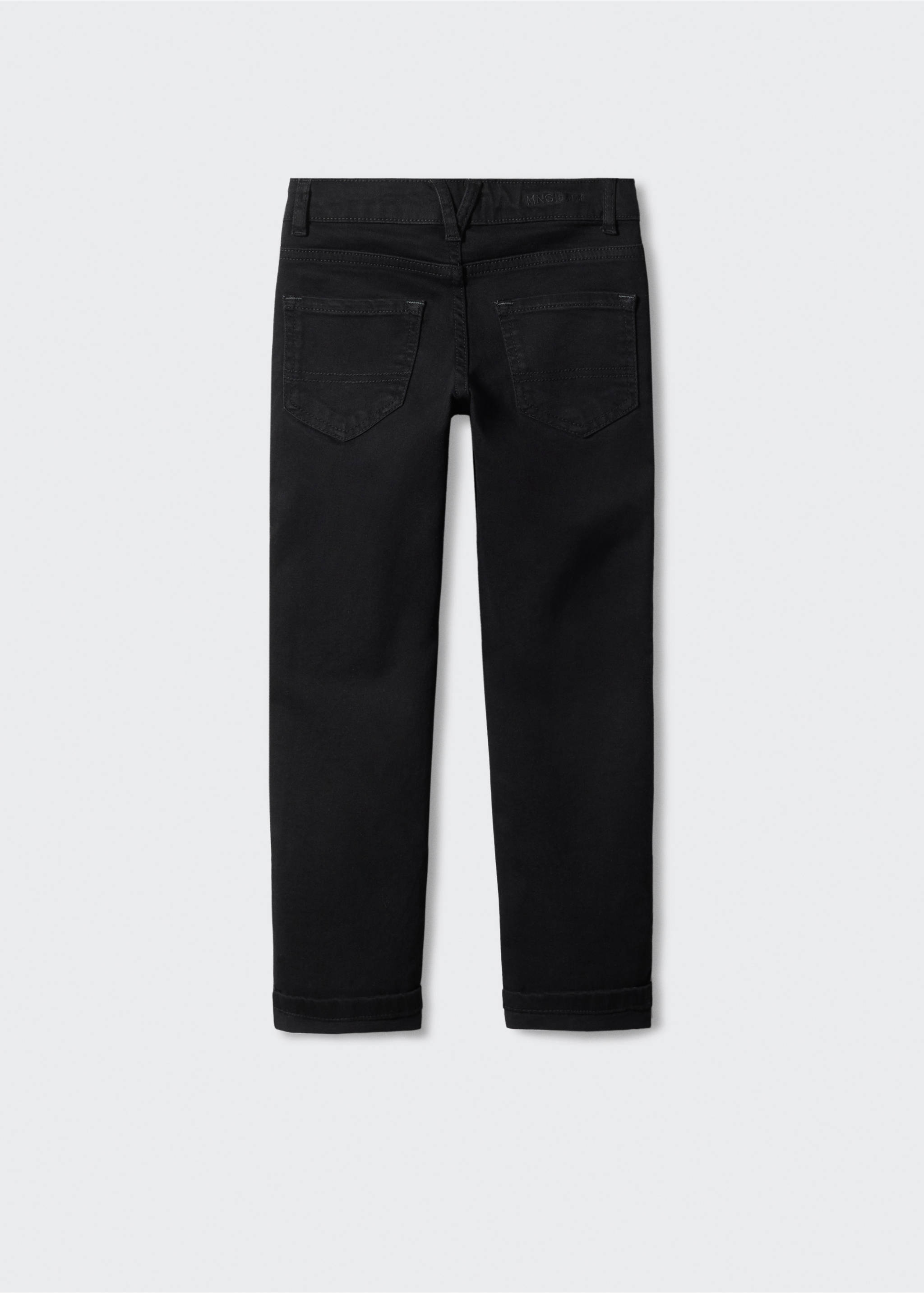 Regular-fit jeans - Reverse of the article, Black denim. Ref: 57002520-00.