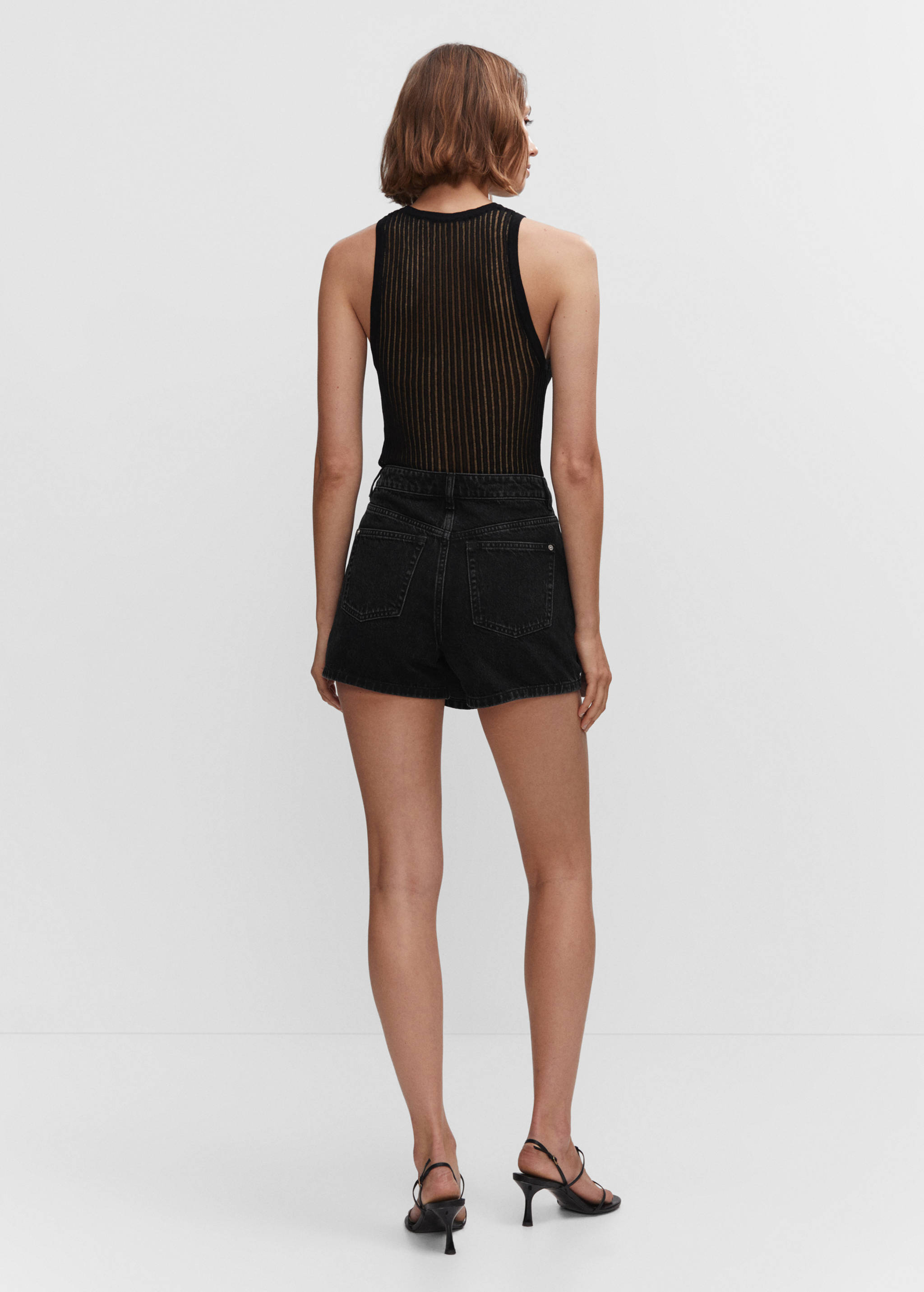 Denim skort - Reverse of the article