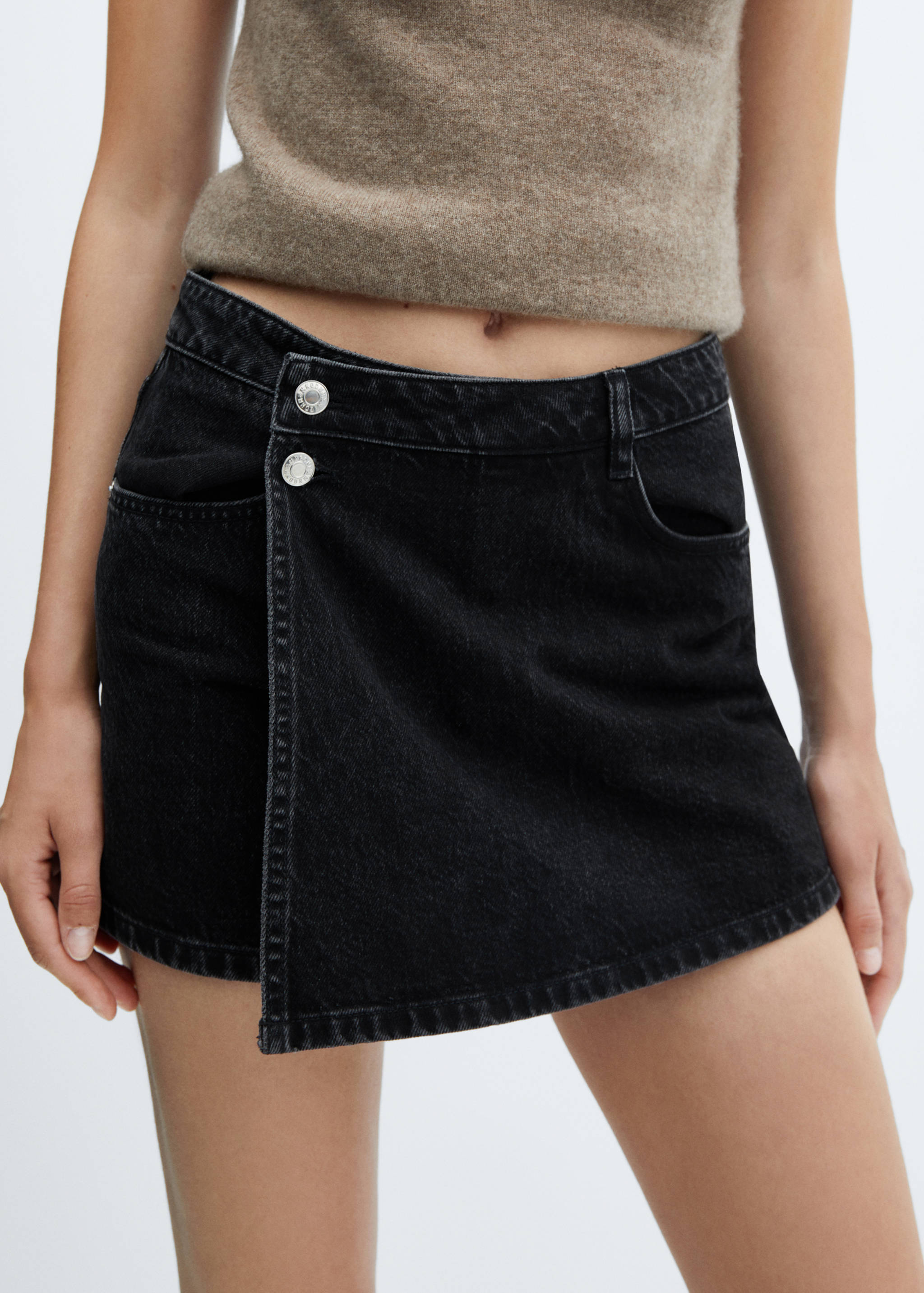 Denim skort - Details of the article 1