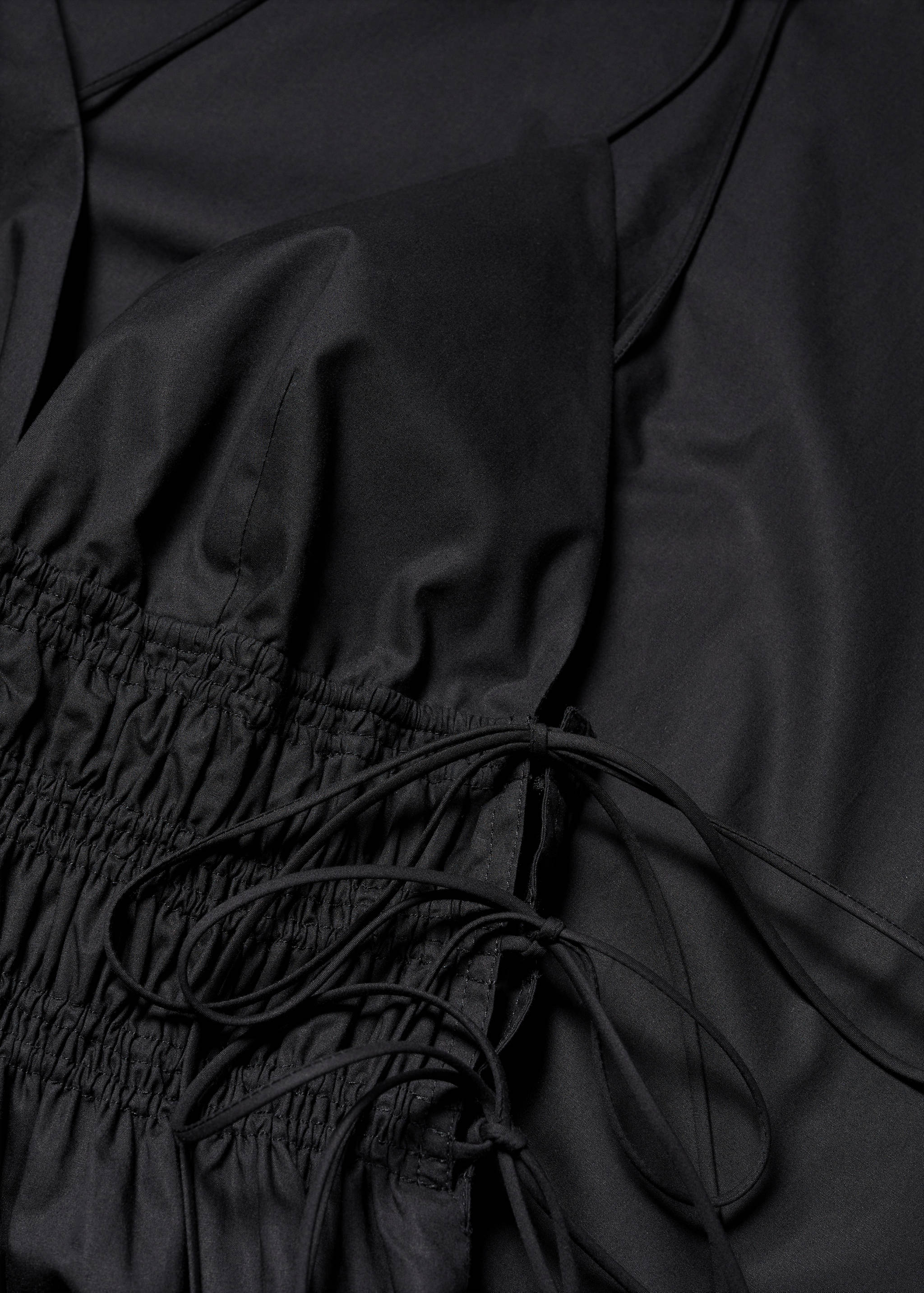 Cotton dress with side ties - Details of the article 8