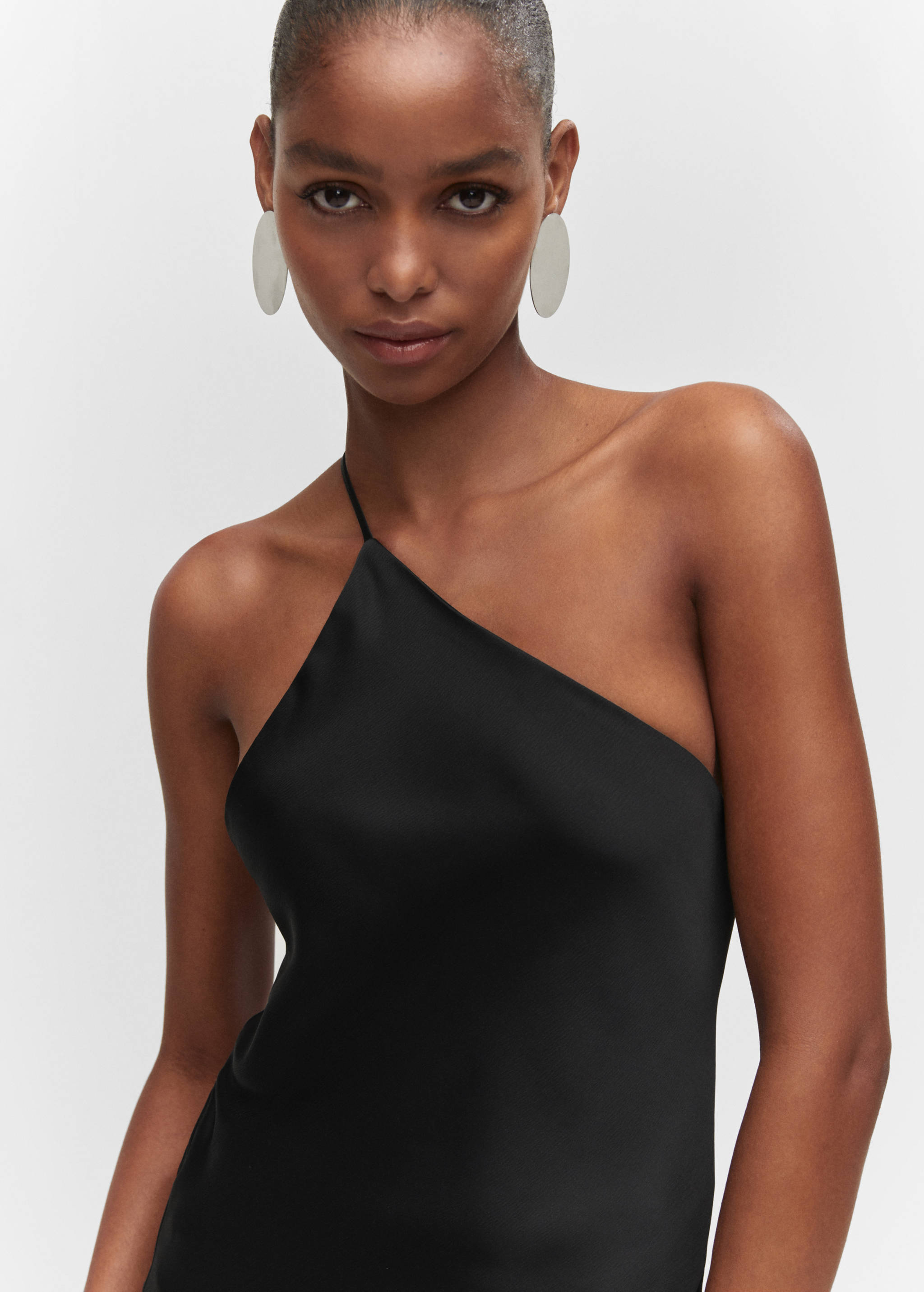 Vestido satinado espalda abierta - Detalle del artículo 1