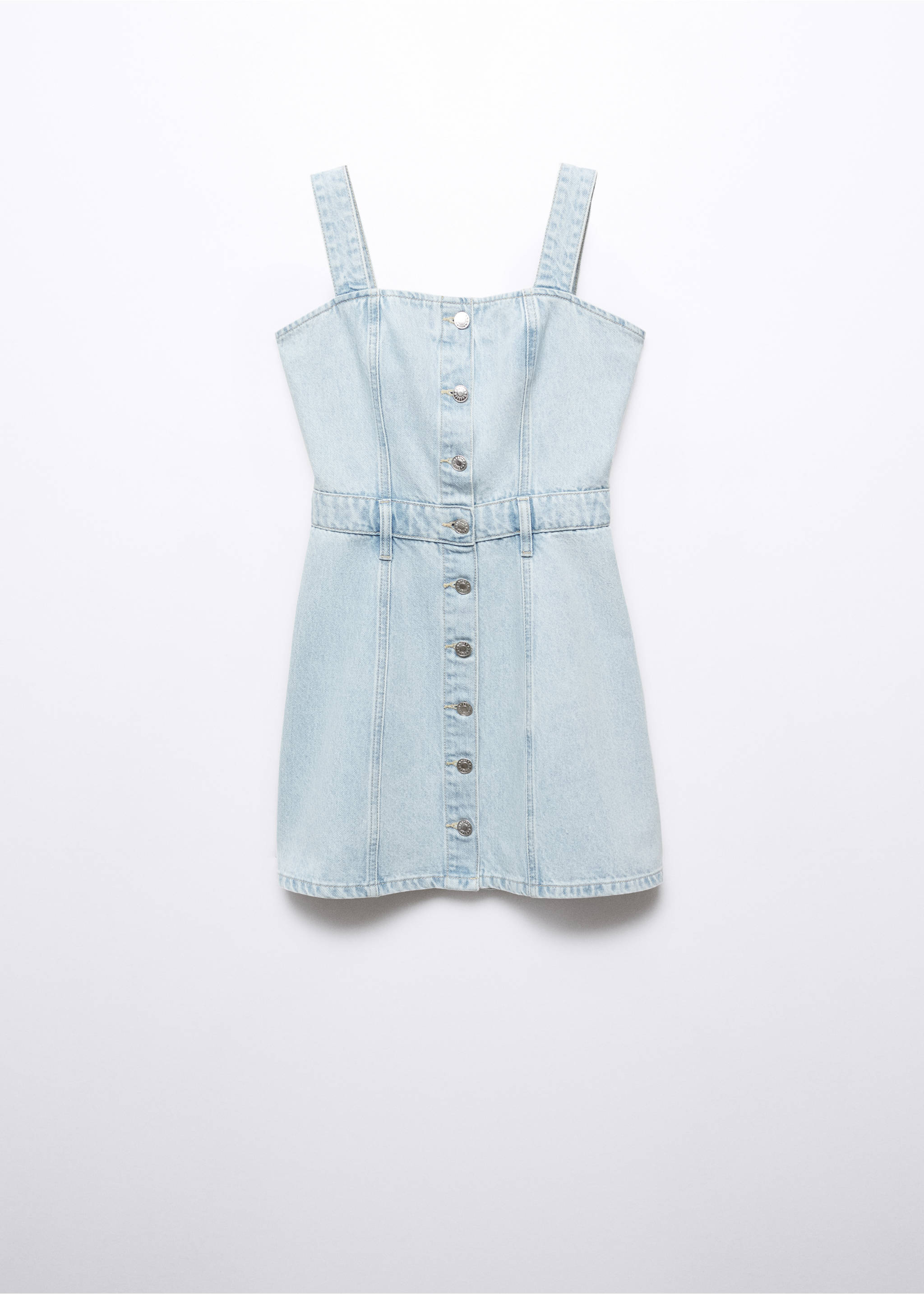 Geknöpftes Jeanskleid - Artikel ohne Model, Hellblau. Ref: 57002898-00.