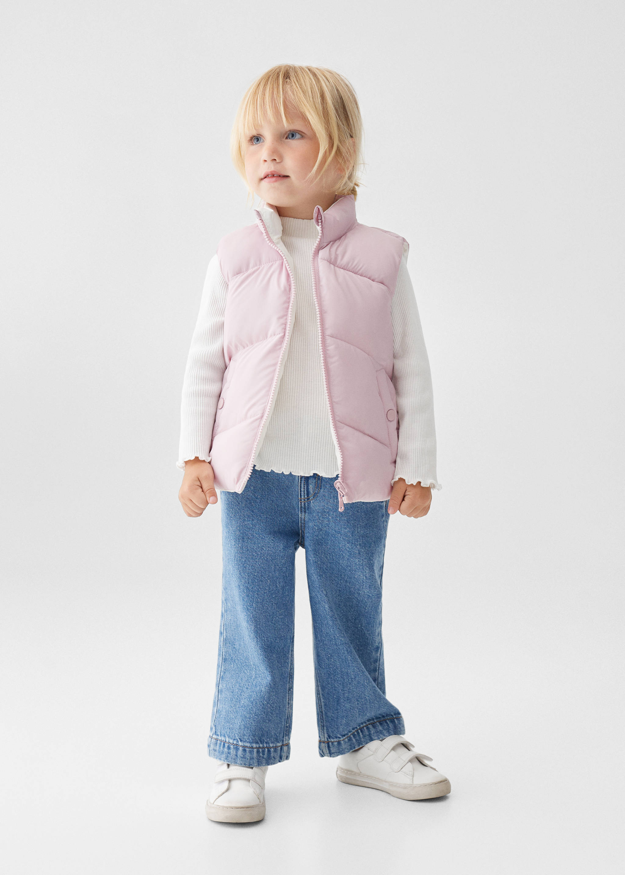 Reversible quilted gilet - General plane