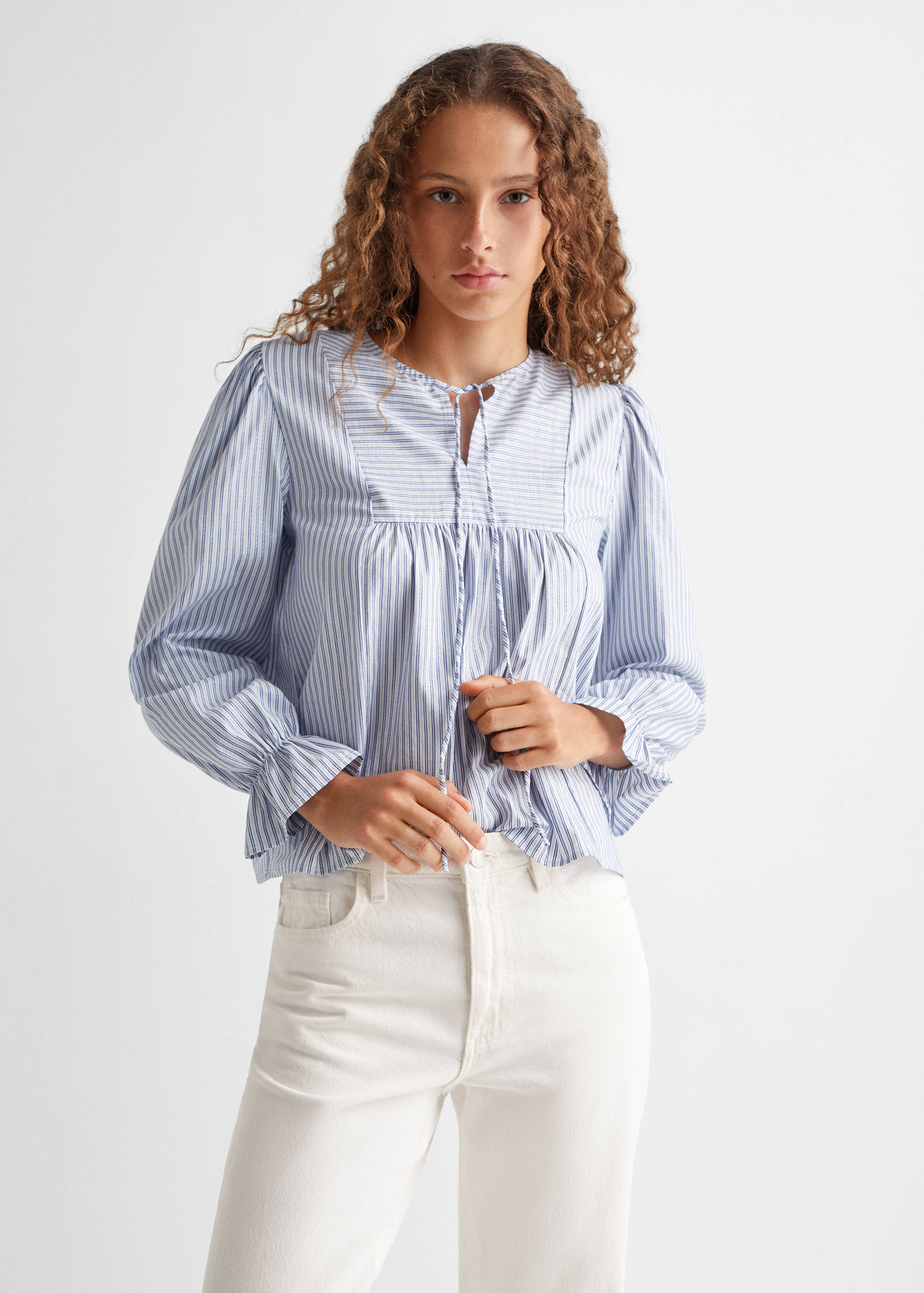 Mom-Fit Jeans aus 100 % Baumwolle - Mittlere Ansicht