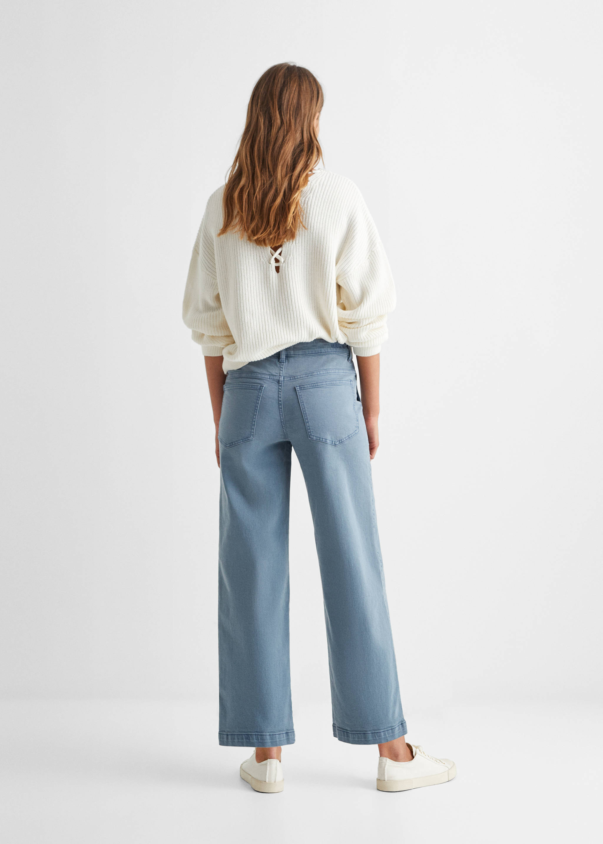 Culotte jeans with pockets - Reverse of the article