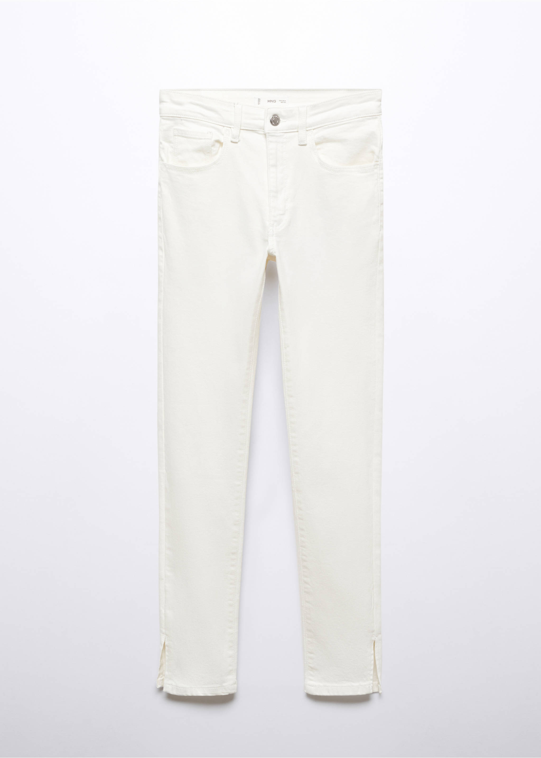 Skinny jeans with slit - Article without model, Off White. Ref: 57003264-00.