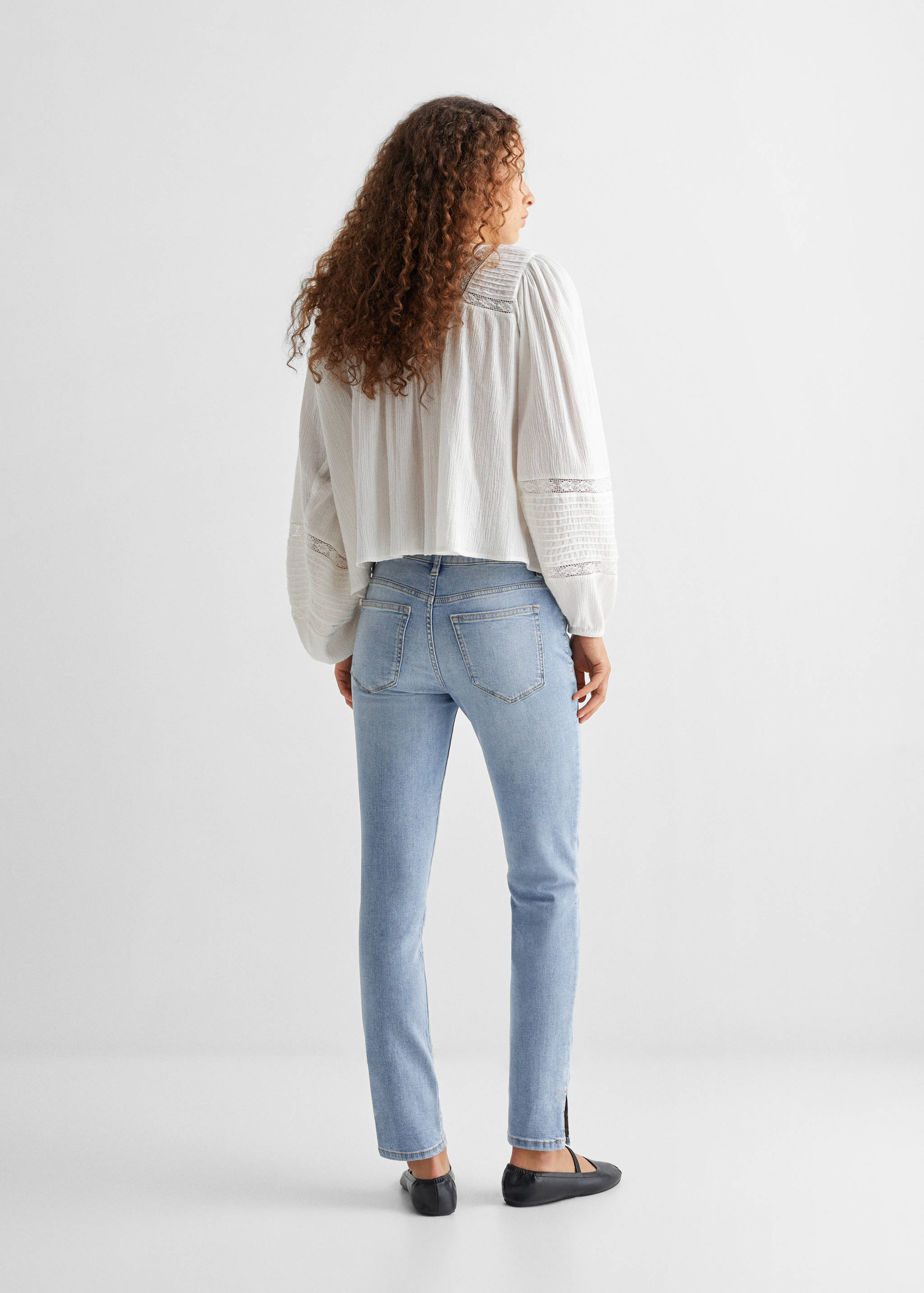 Skinny jeans with slit - Reverse of the article