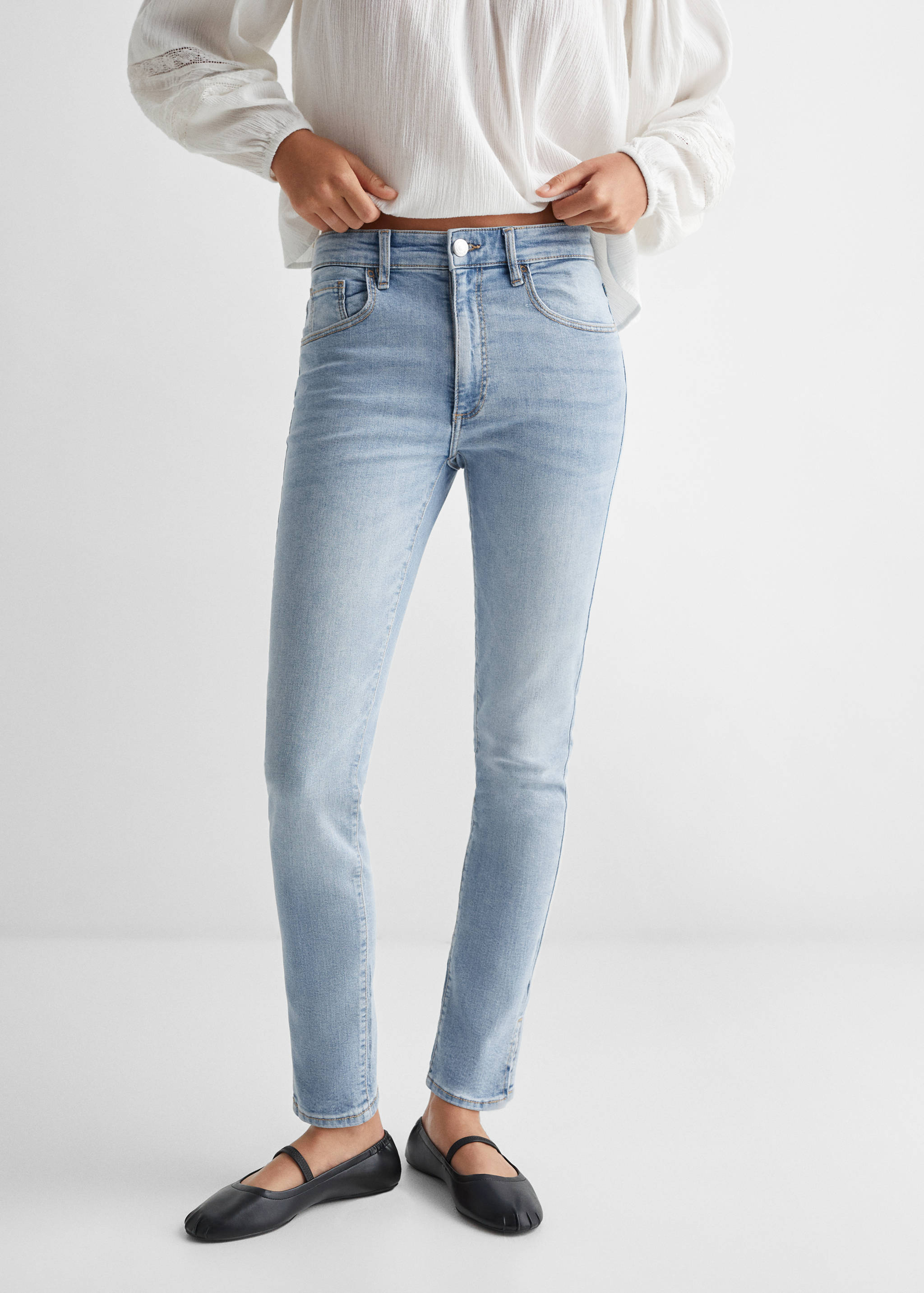 Skinny jeans with slit - Details of the article 6