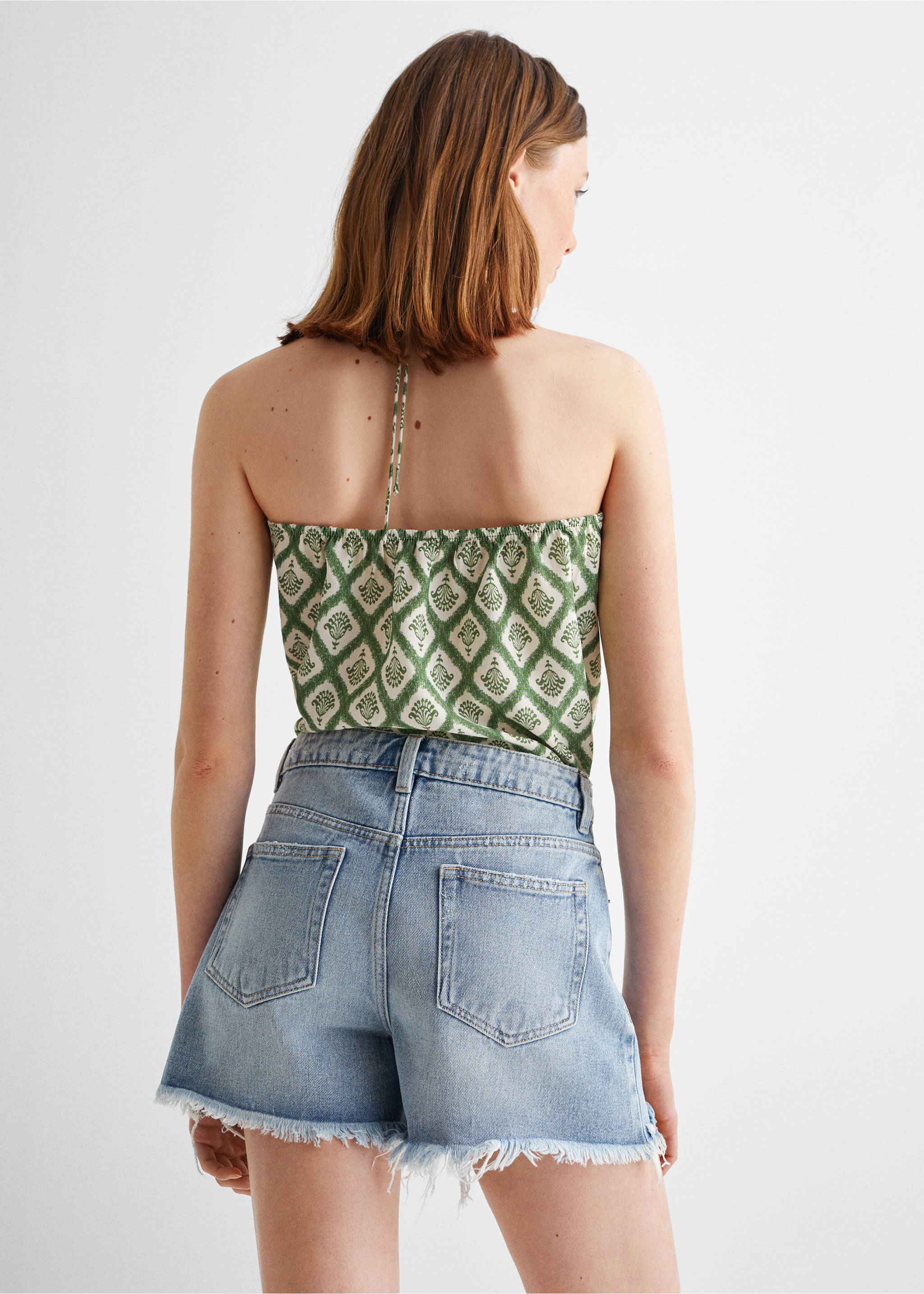 Broken denim shorts - Reverse of the article, Medium Blue. Ref: 57003265-00.