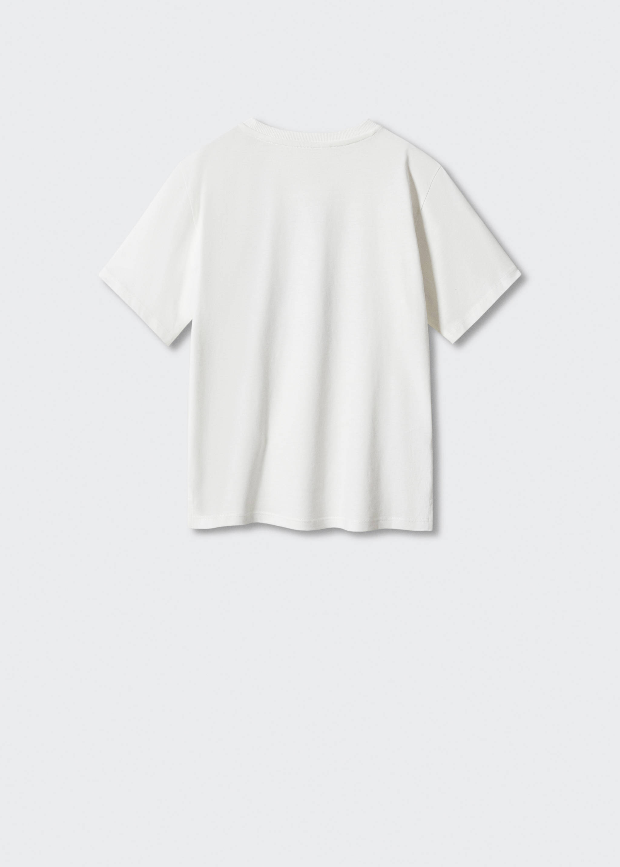 Printed cotton-blend T-shirt - Reverse of the article