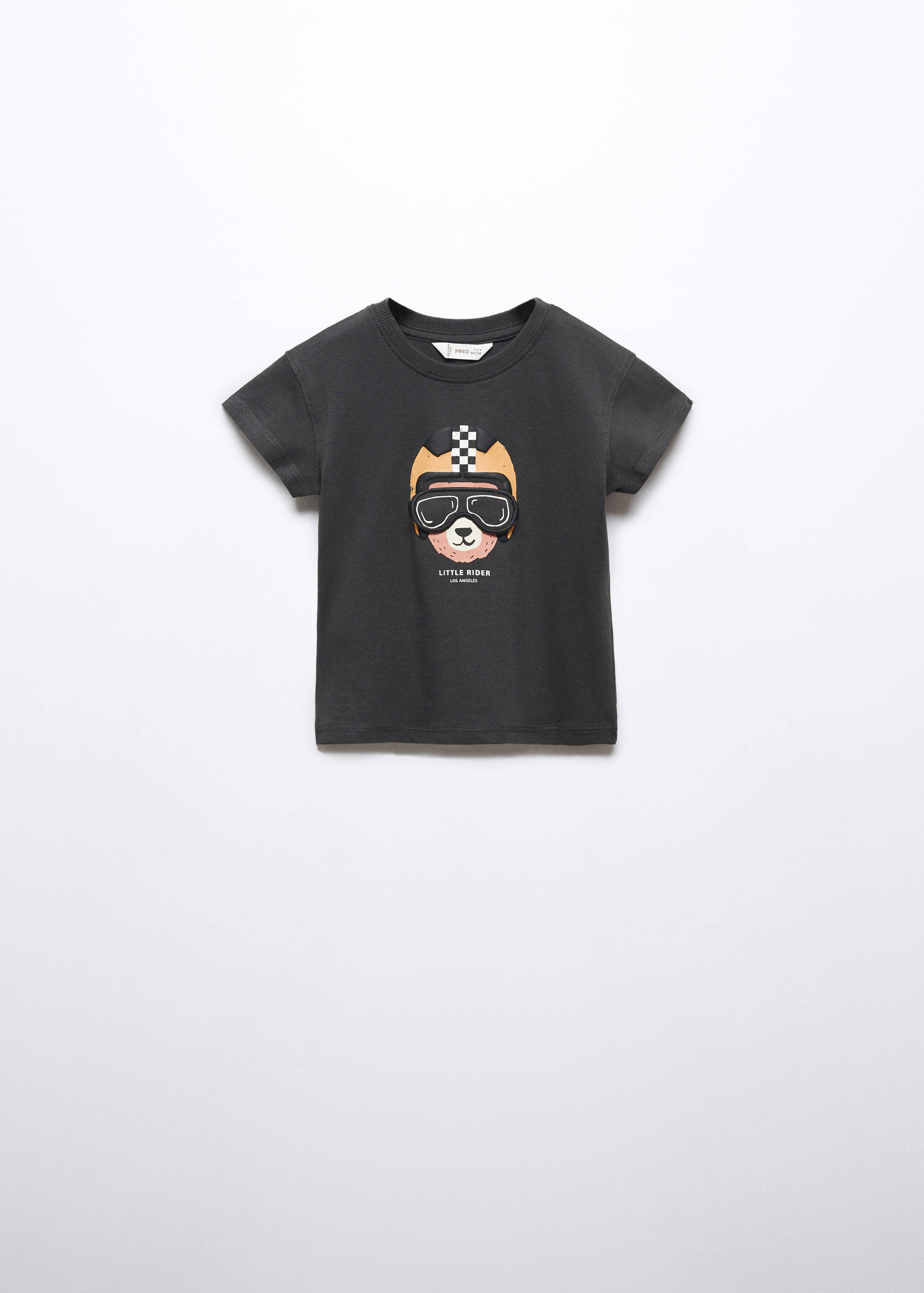 T-shirt met bedrukte tekening - Artikel zonder model