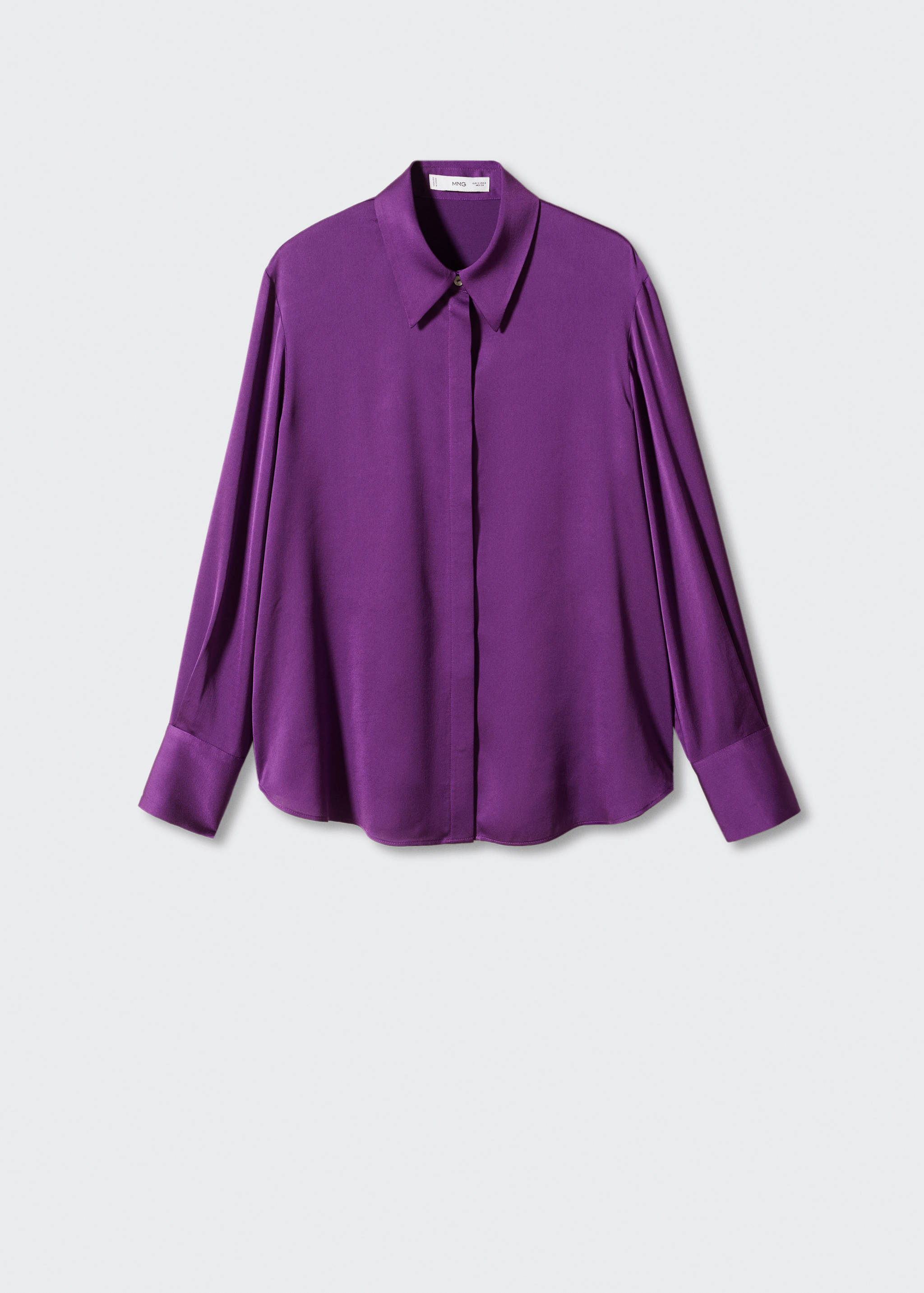 Camisa fluida setinada - Article sense model