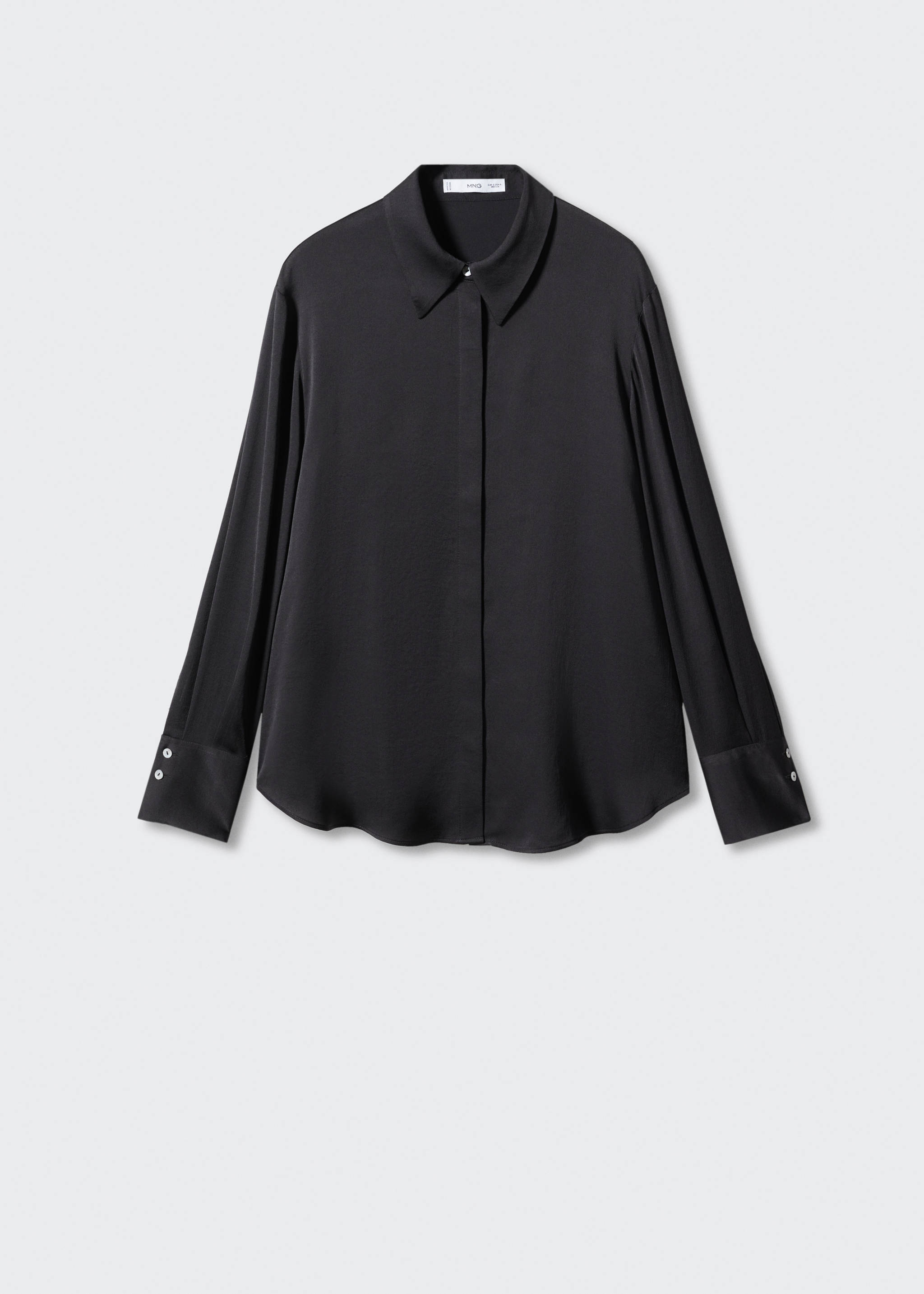 Camisa fluida setinada - Article sense model