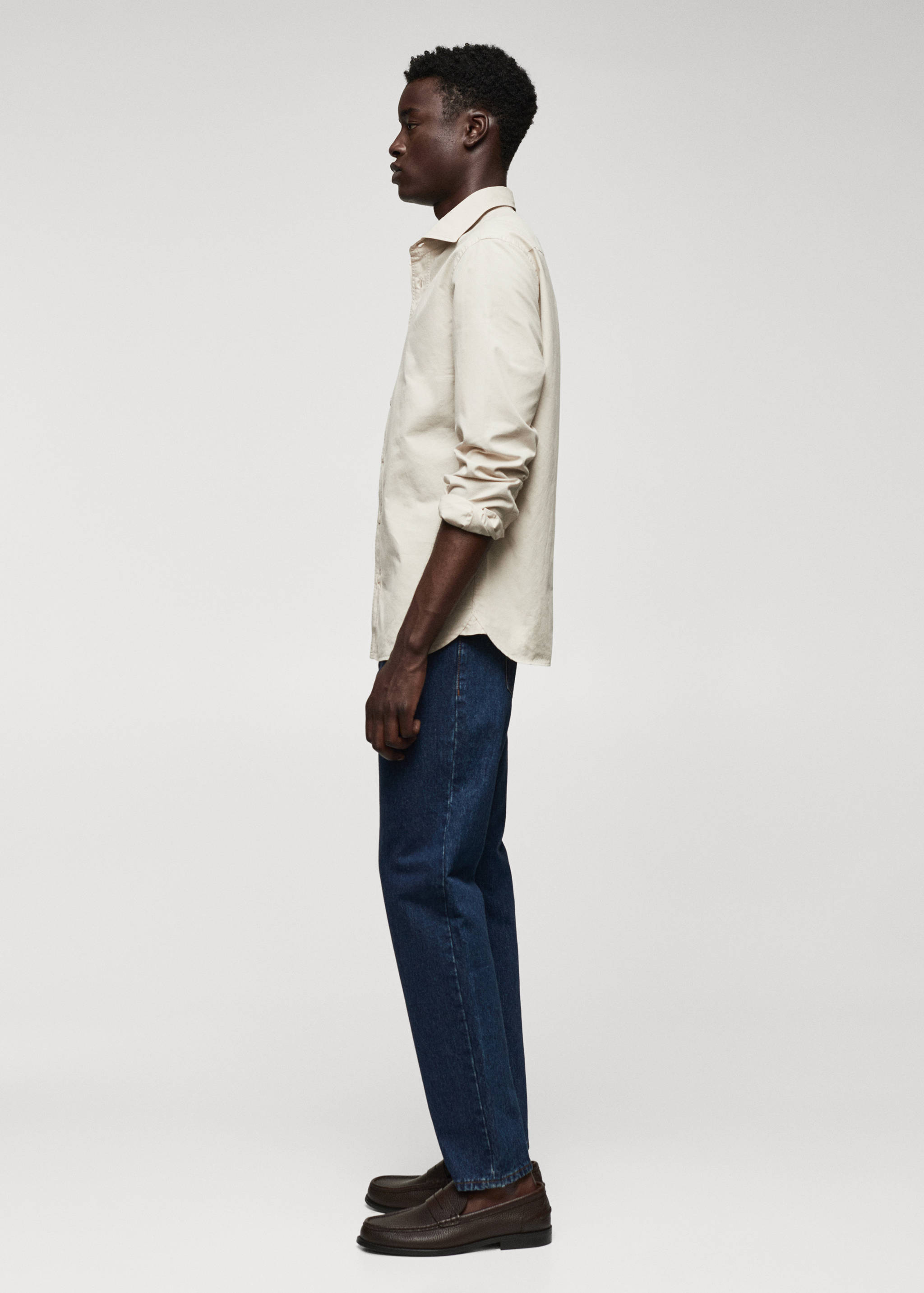 Slim Fit-Hemd aus 100 % Baumwolle - Detail des Artikels 2