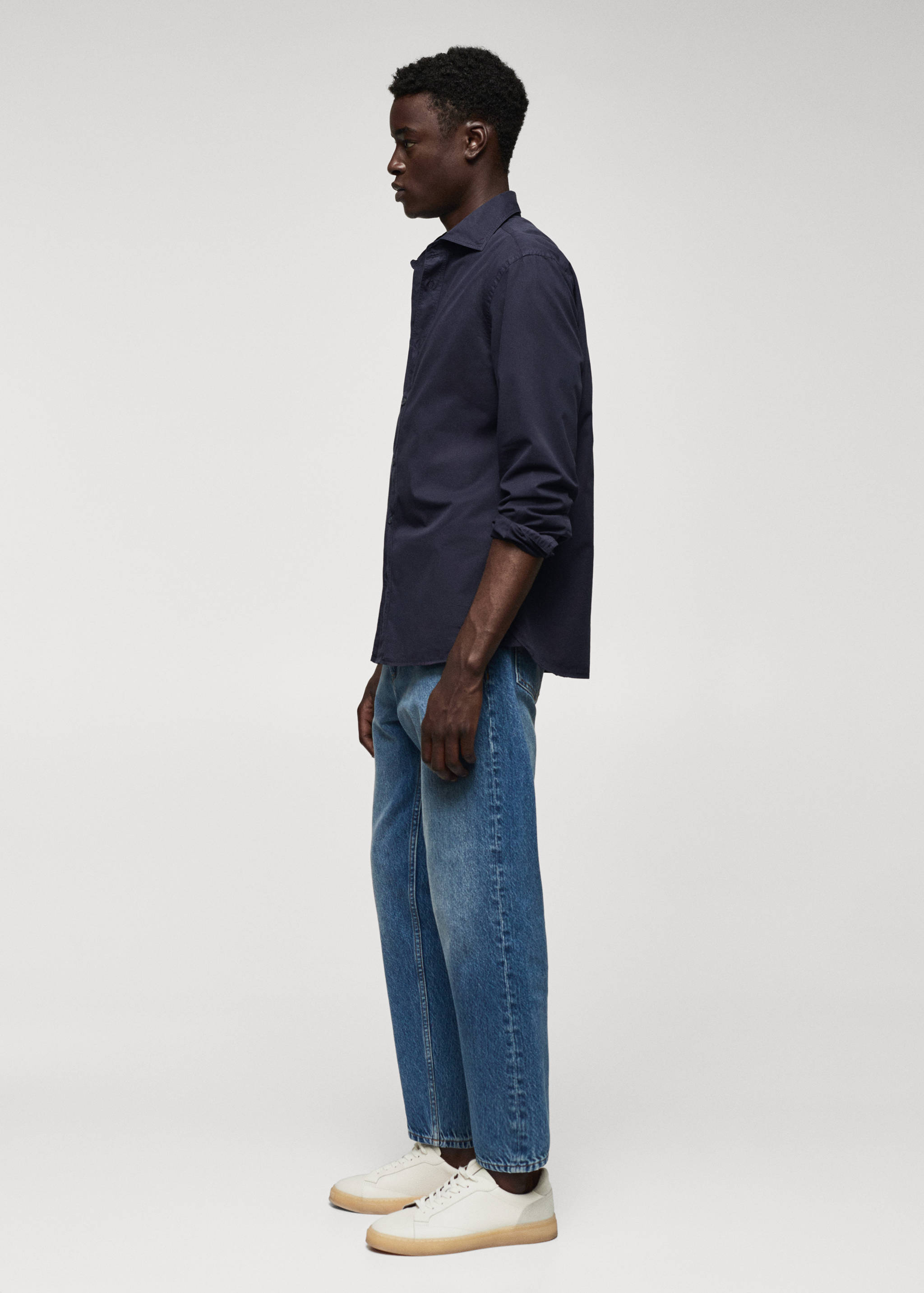 Slim Fit-Hemd aus 100 % Baumwolle - Detail des Artikels 2