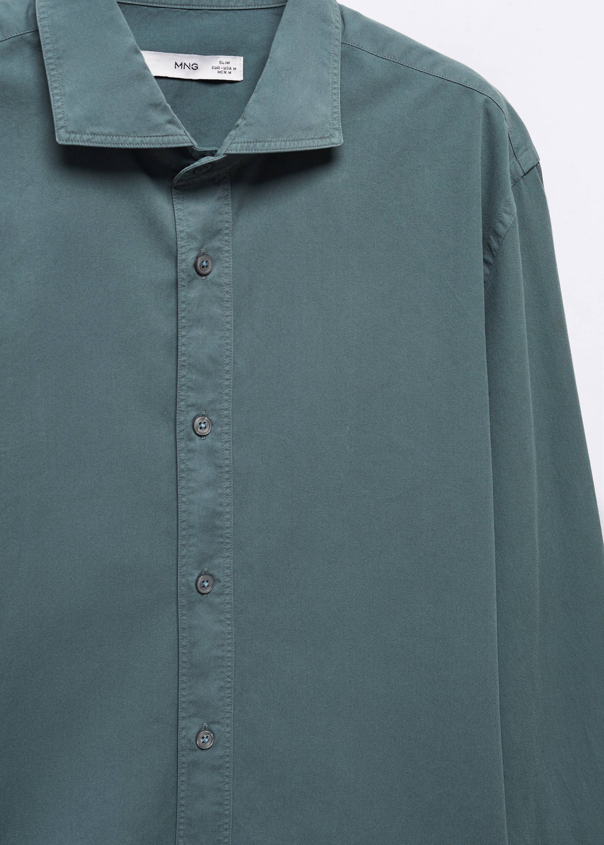 Slim Fit-Hemd aus 100 % Baumwolle - Detail des Artikels 8