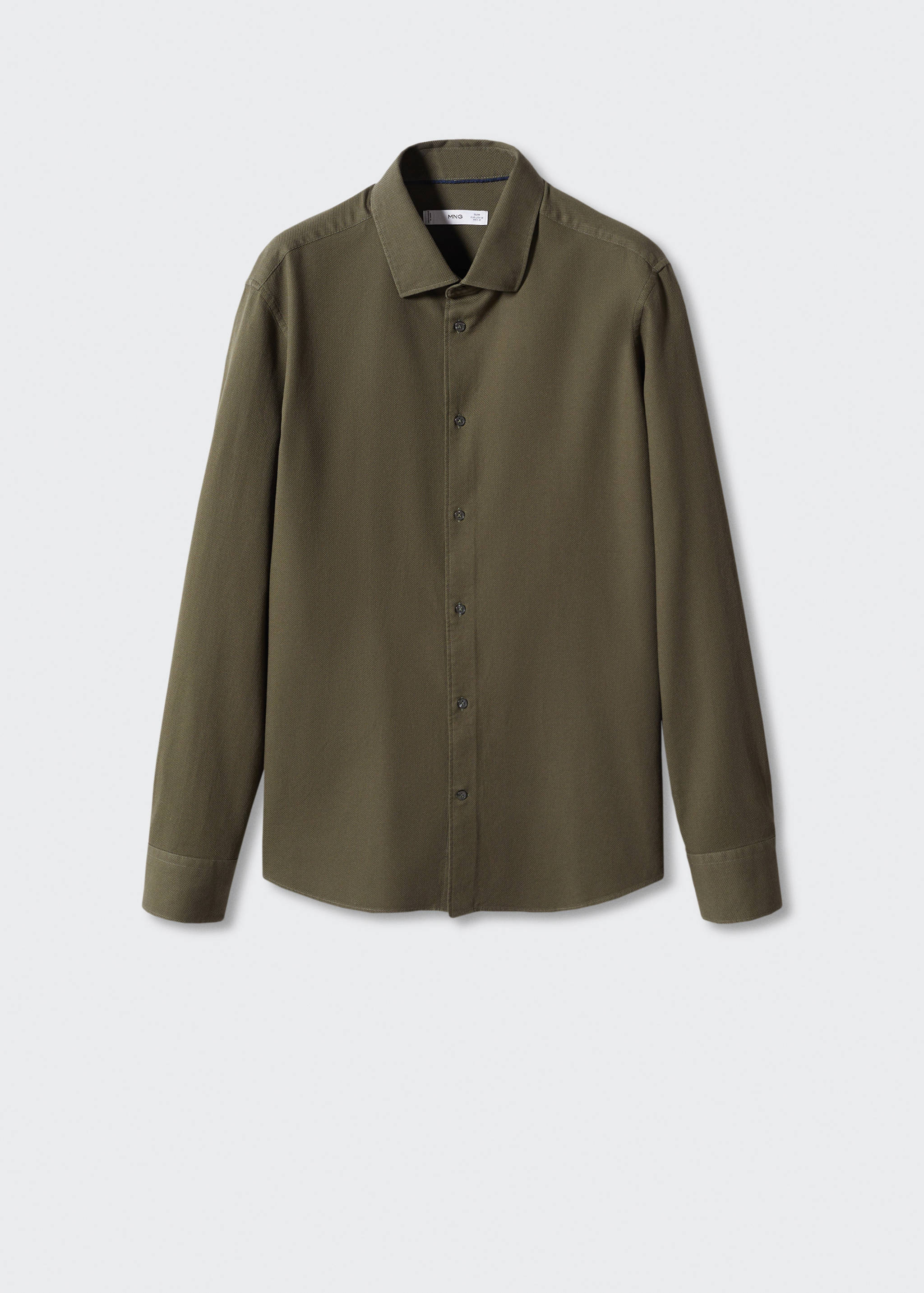 Πουκάμισο slim fit βαμβάκι ανάγλυφο - Προϊόν χωρίς μοντέλο
