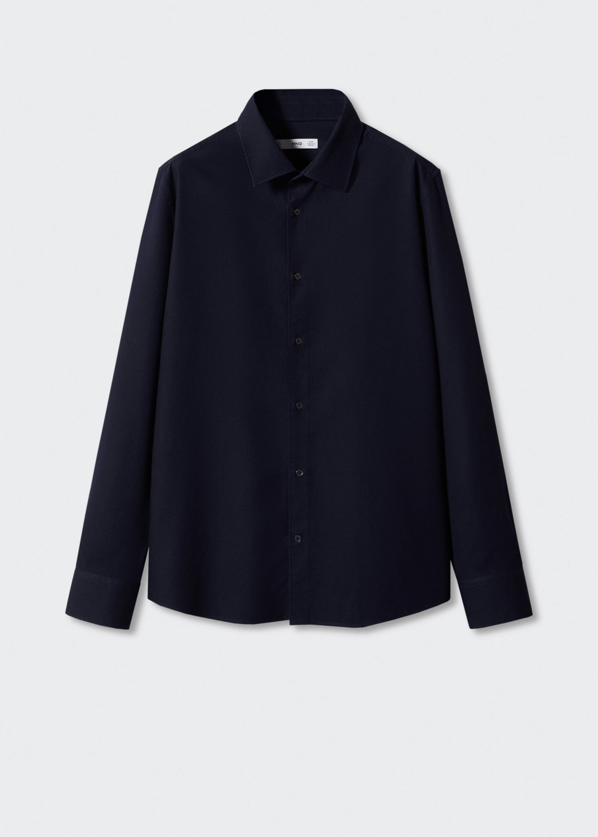 Πουκάμισο slim fit βαμβάκι ανάγλυφο - Προϊόν χωρίς μοντέλο