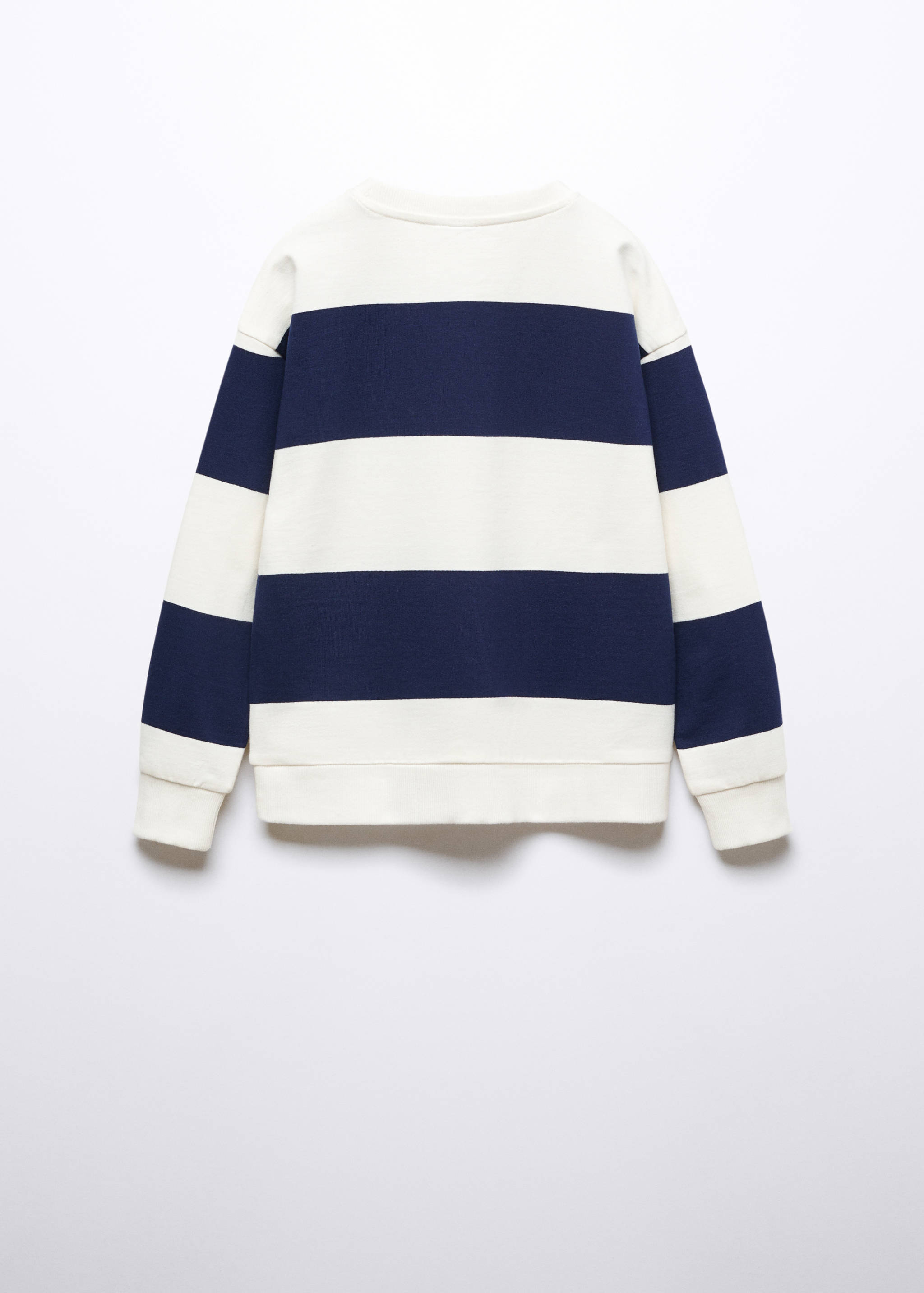 Sudadera algodón rayas - Reverso del artículo
