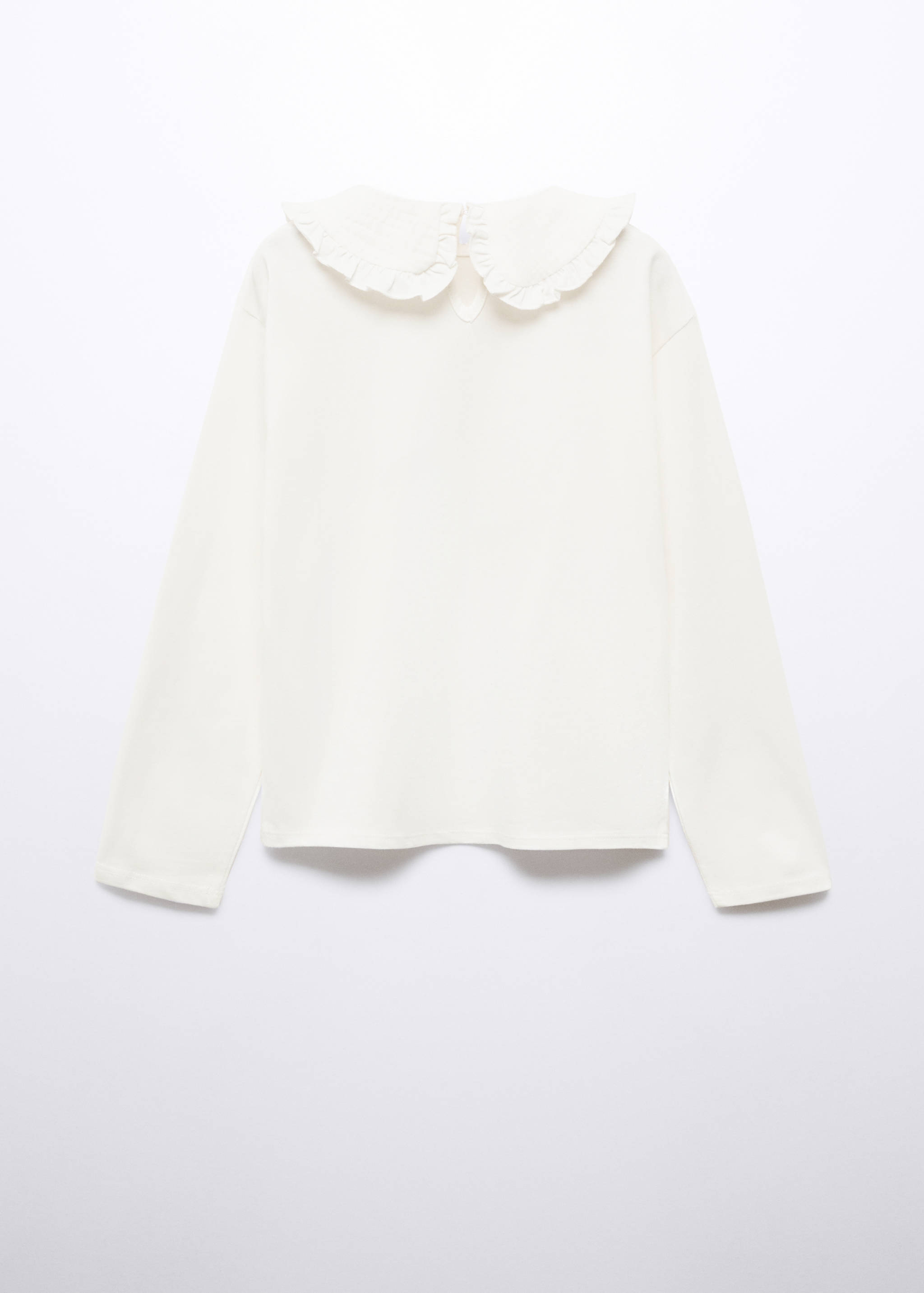 Camiseta algodón cuello babydoll - Reverso del artículo