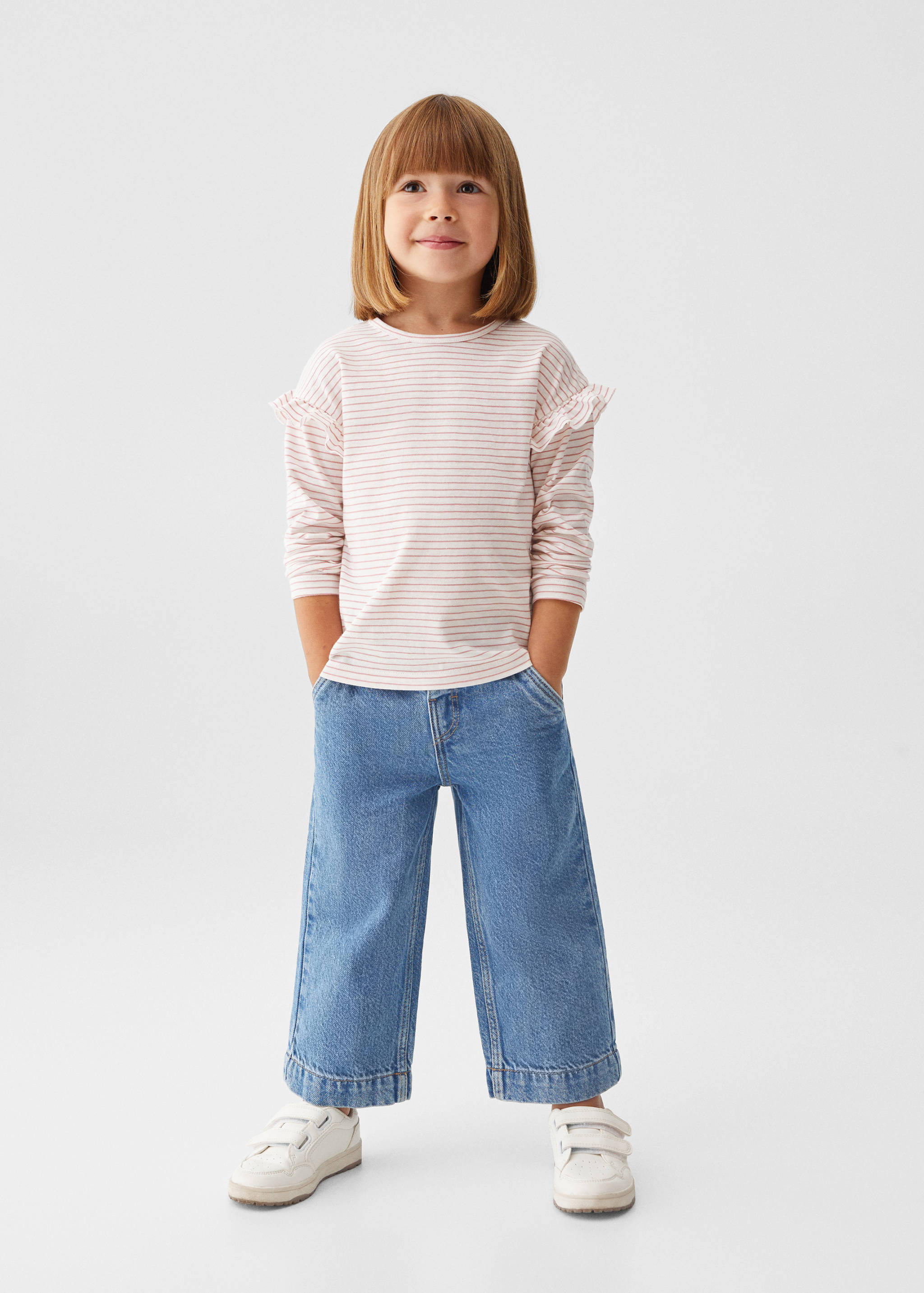 Camiseta manga larga rayas - Plano general