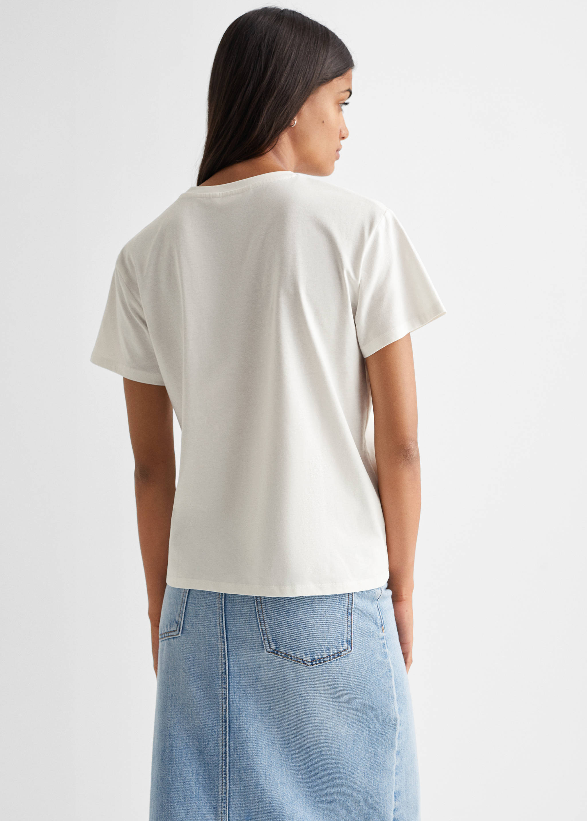 Printed message T-shirt - Reverse of the article