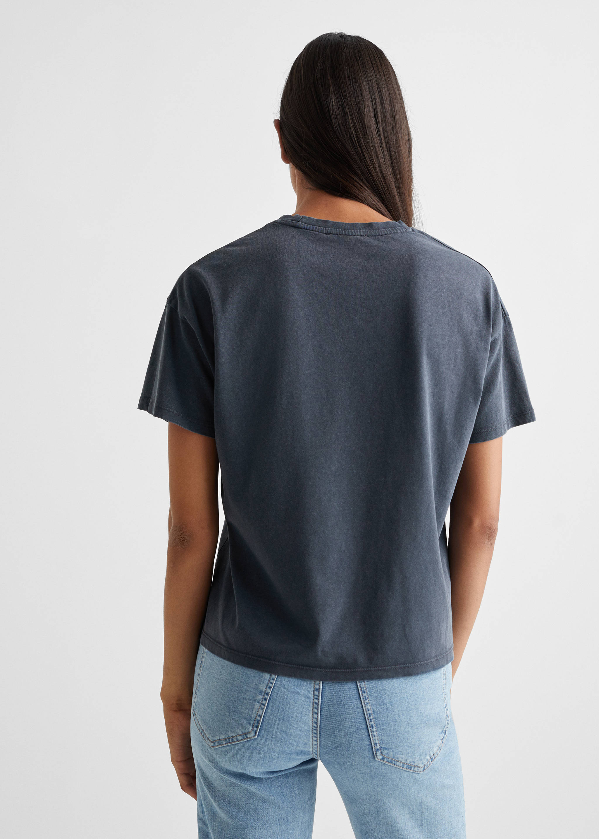 Majica od mješavine pamuka s printom - Stražnji dio artikla