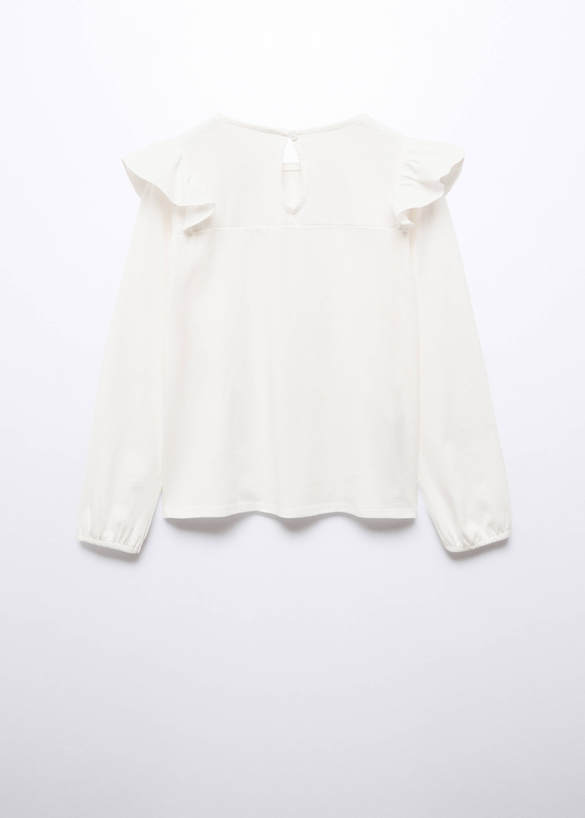 Camiseta manga larga volantes - Reverso del artículo