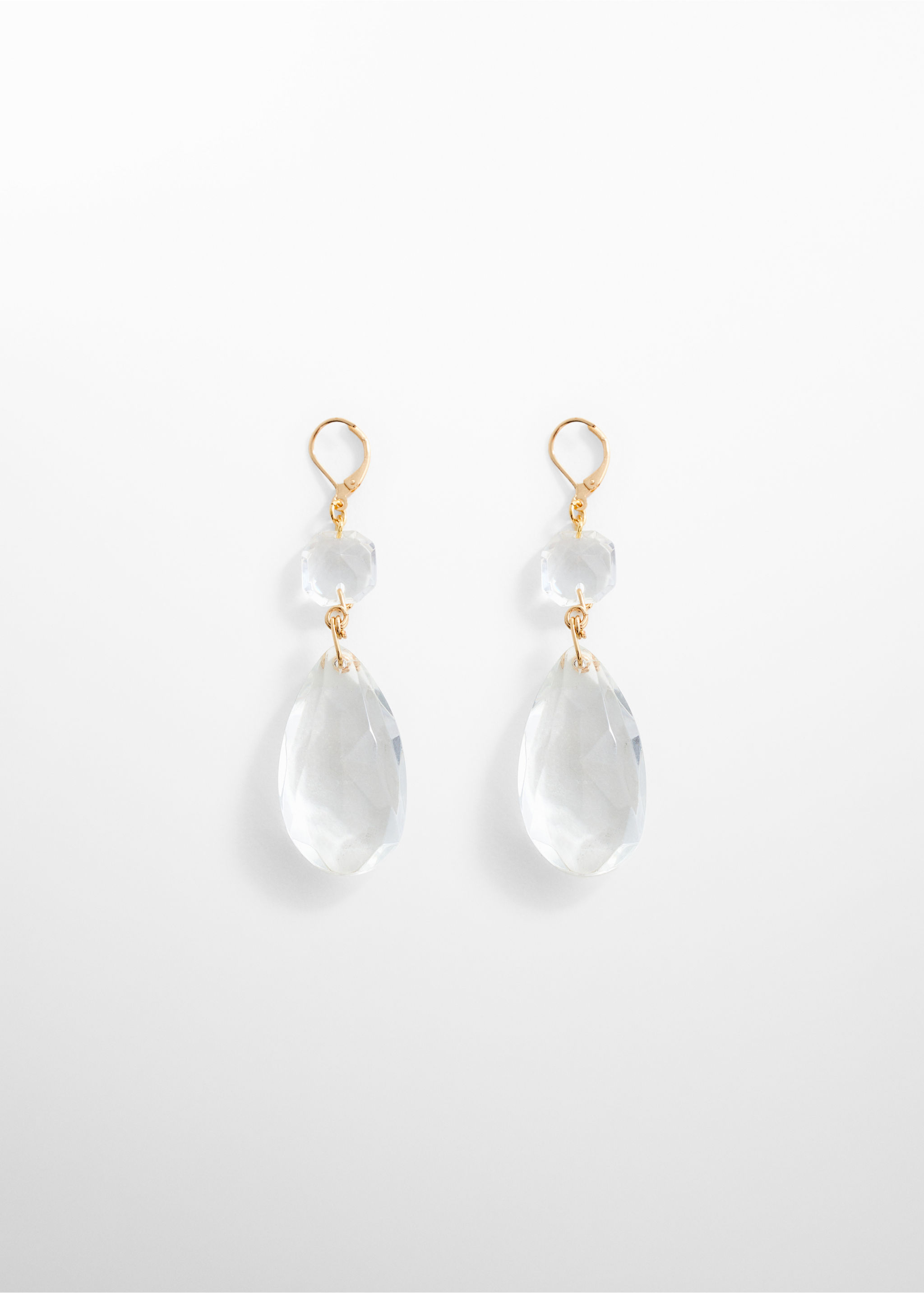 Boucles d’oreilles cristaux à facettes - Article sans modèle