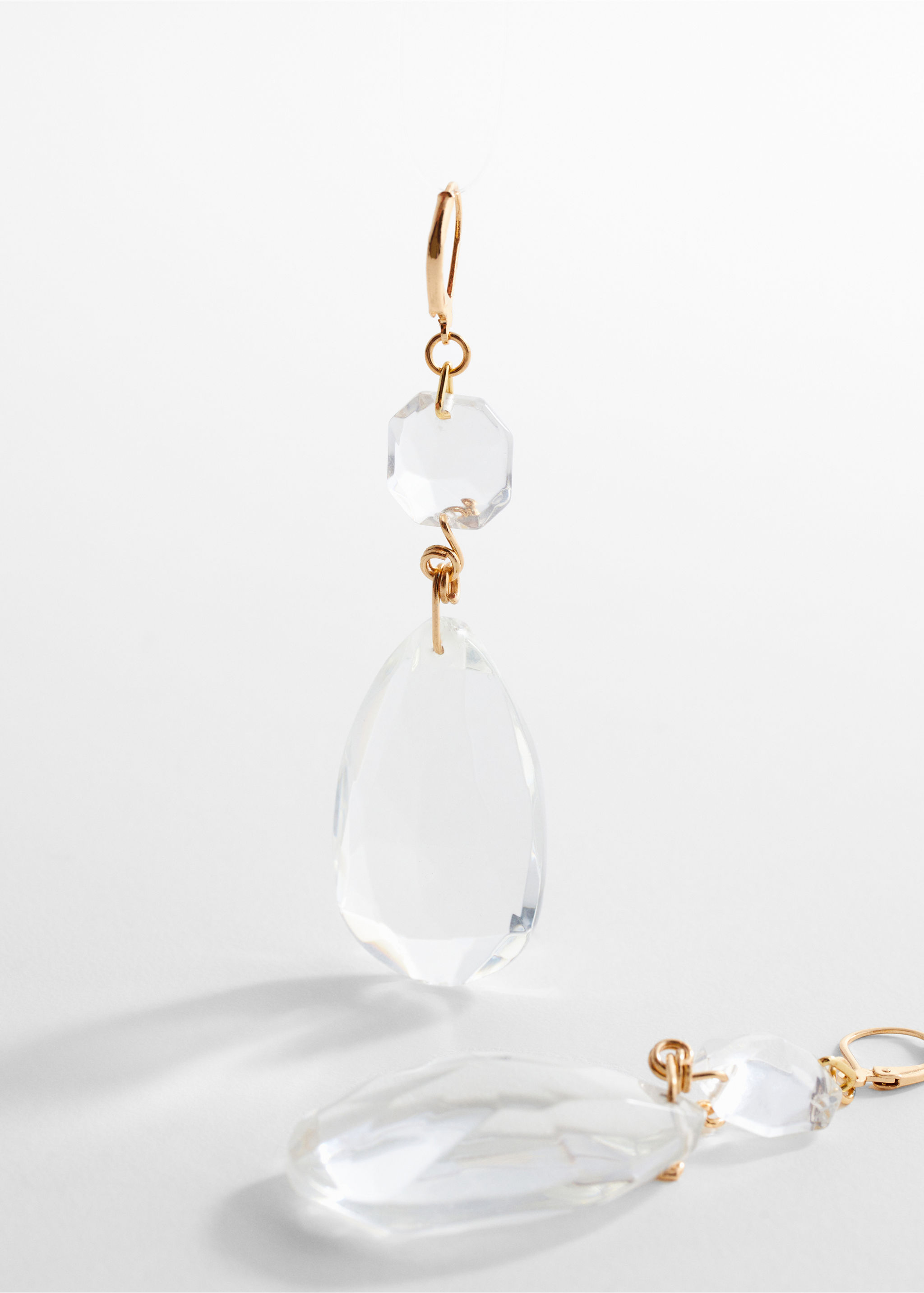 Boucles d’oreilles cristaux à facettes - Détail de l'article 1