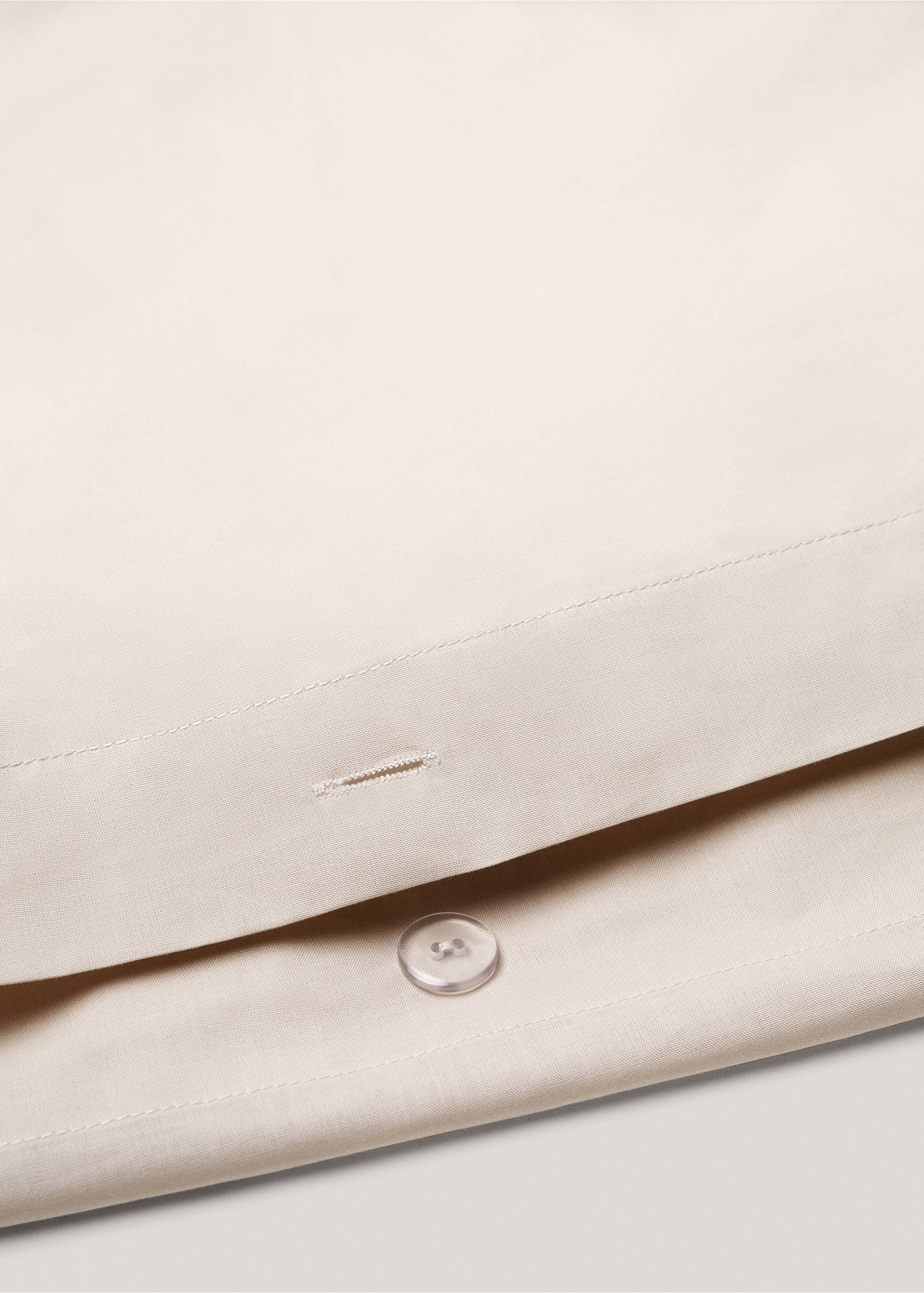 Bettbezug aus Baumwolle (180 Fäden) für 150/160 cm Bett - Detail des Artikels 1, Beige. Ref: 57004072-00.
