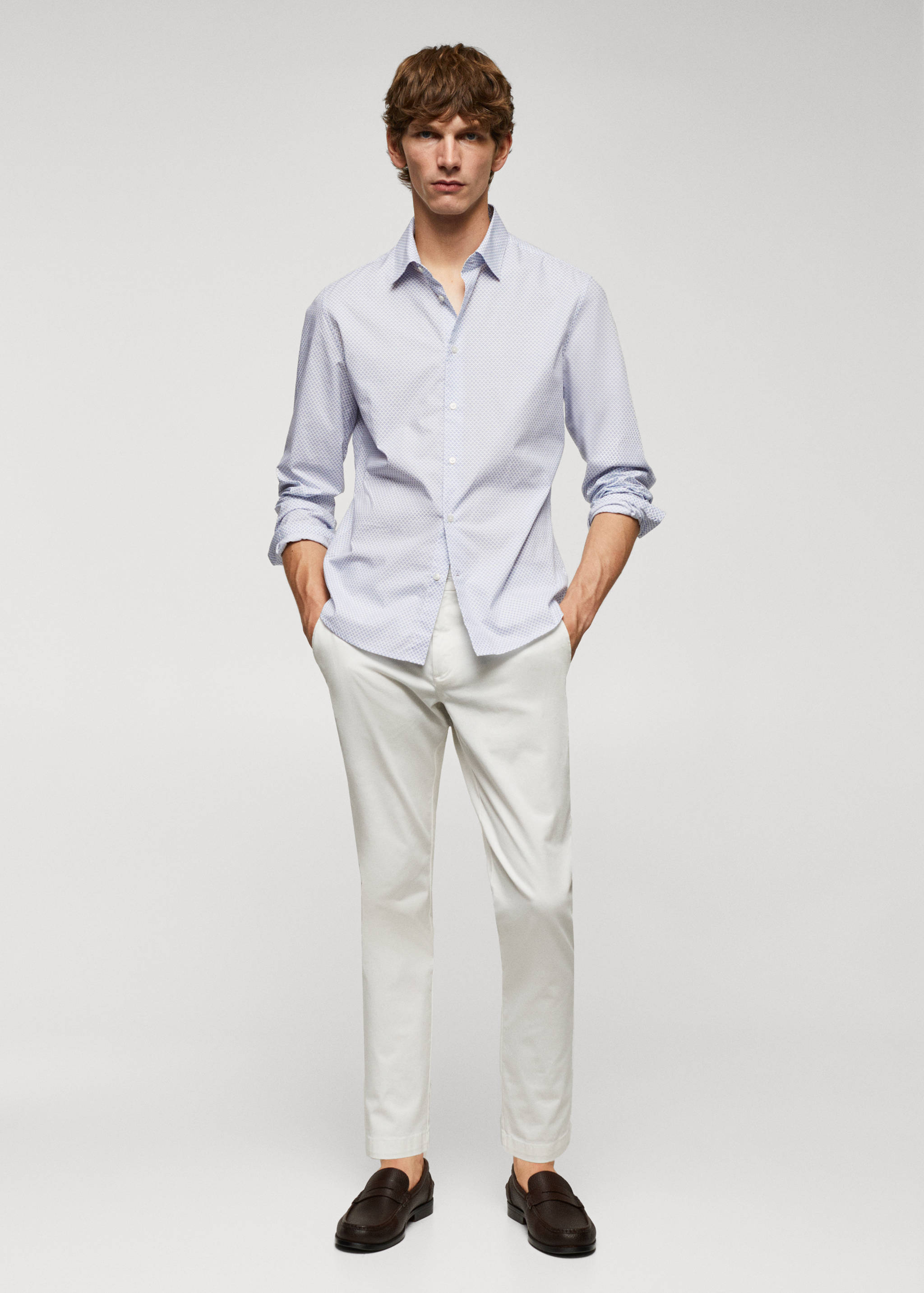 100% cotton printed shirt - General plane