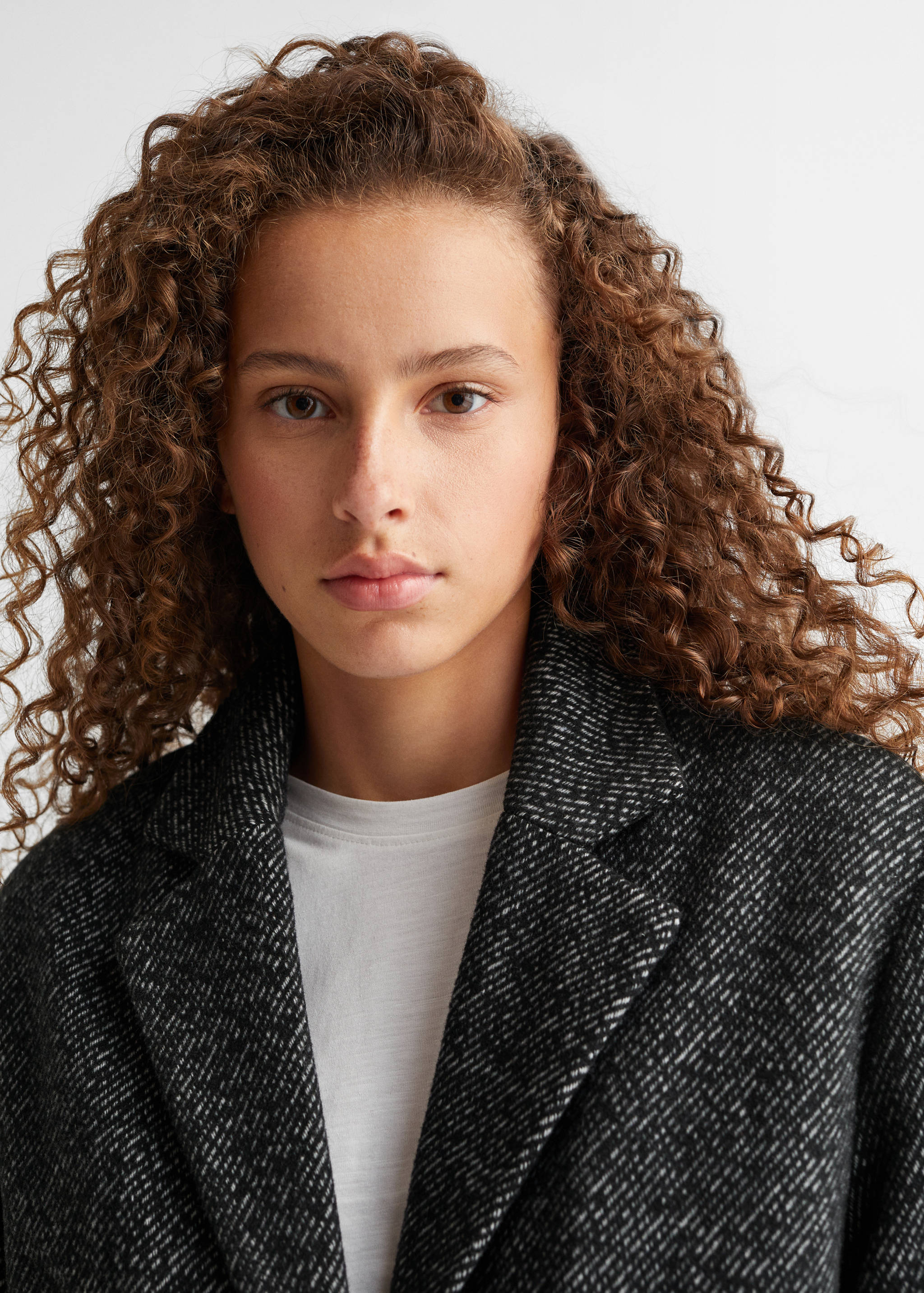 Flecked wool-blend coat - Details of the article 1