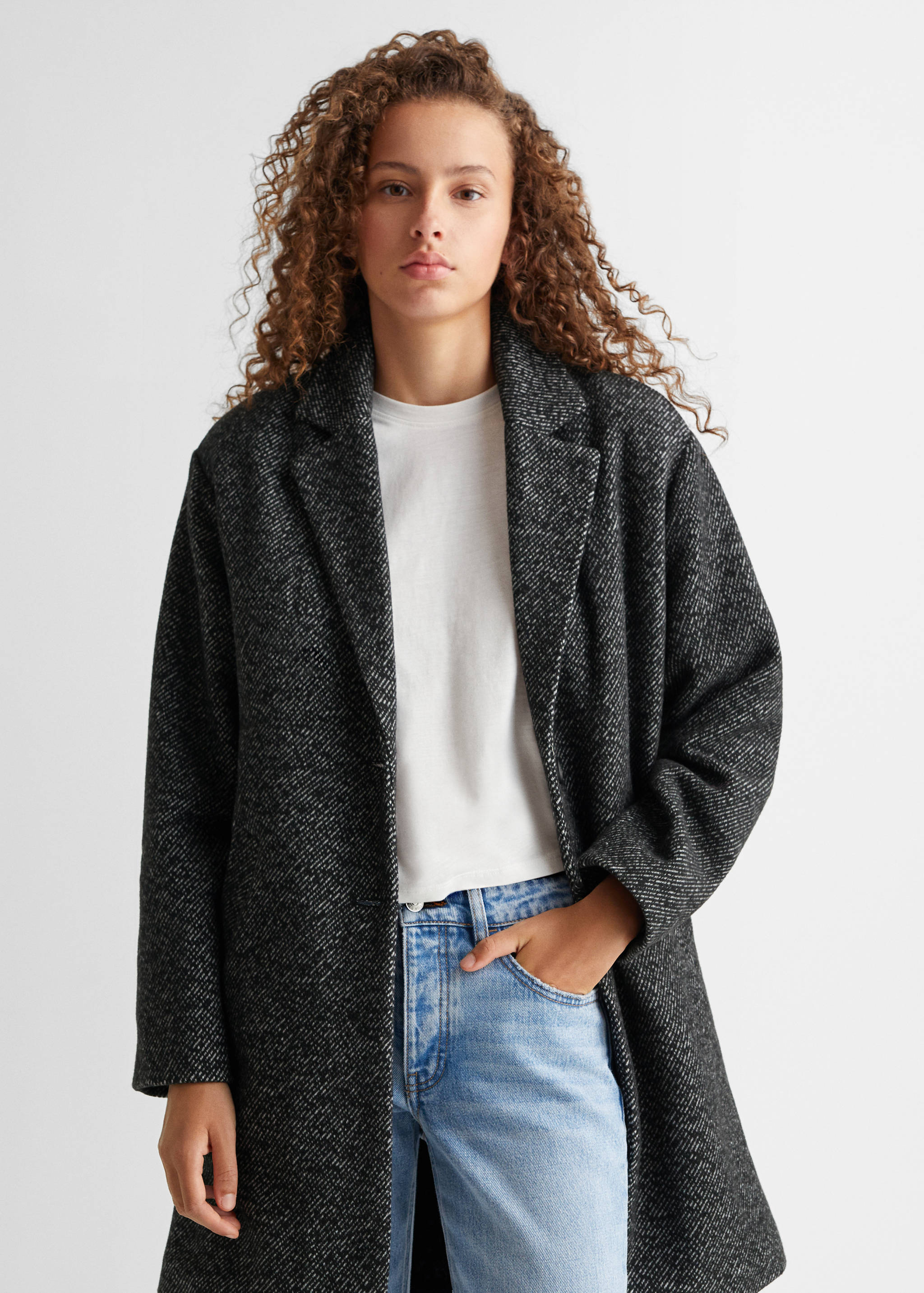 Flecked wool-blend coat - Details of the article 4