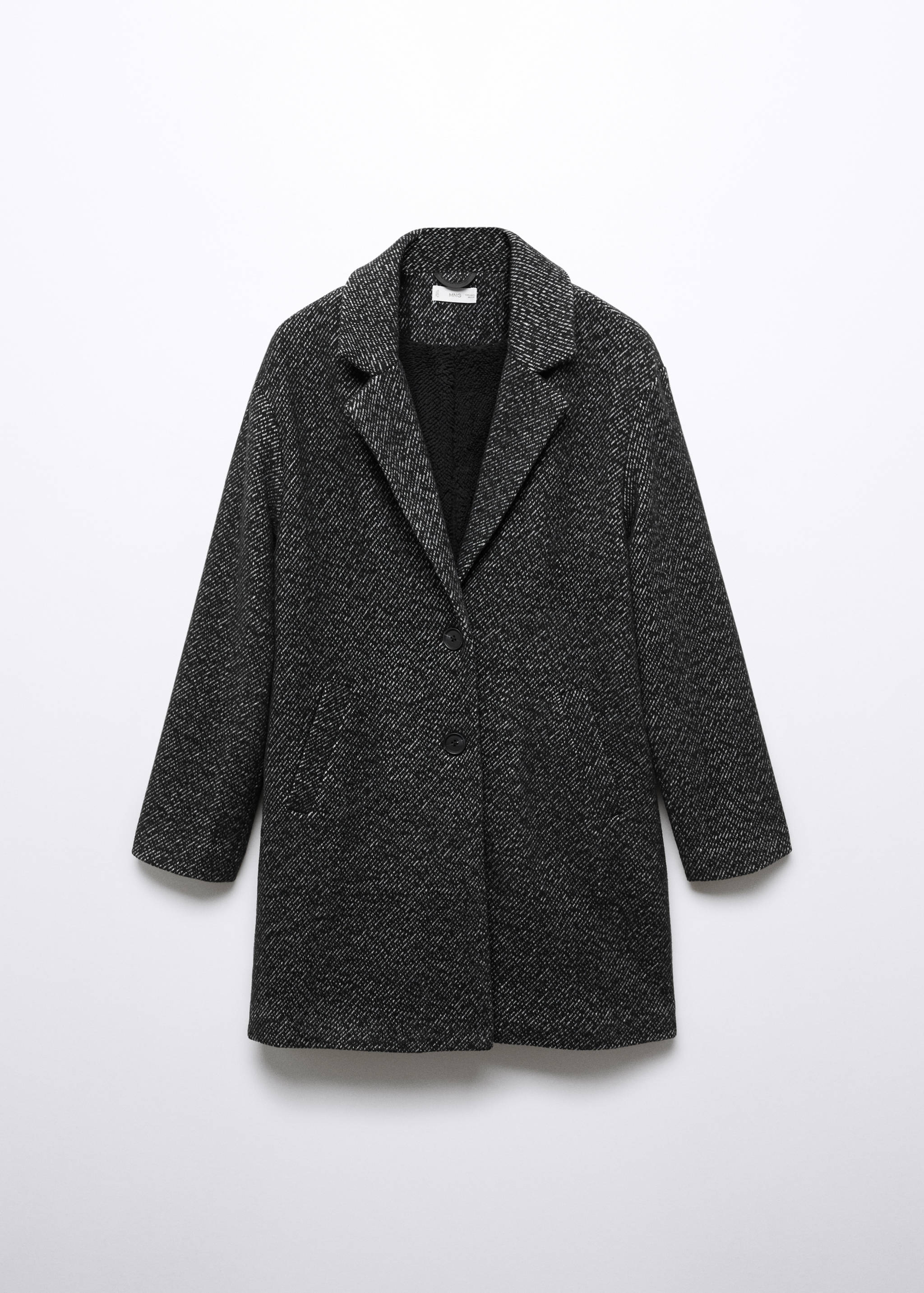 Flecked wool-blend coat - Article without model