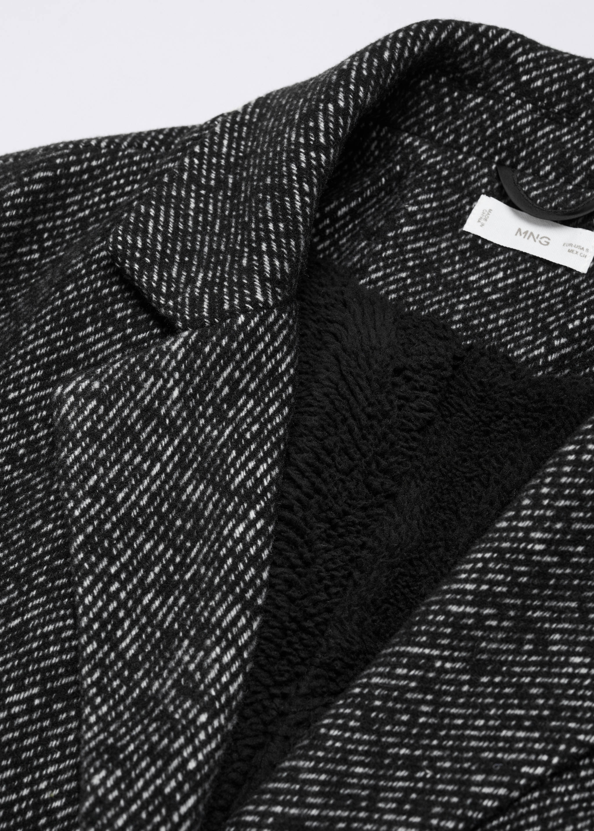 Flecked wool-blend coat - Details of the article 8