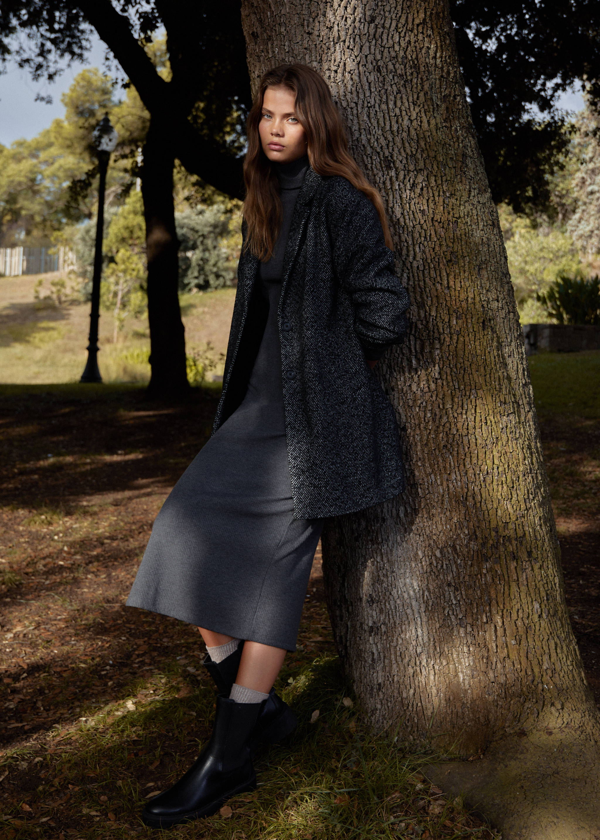 Flecked wool-blend coat - Details of the article 5