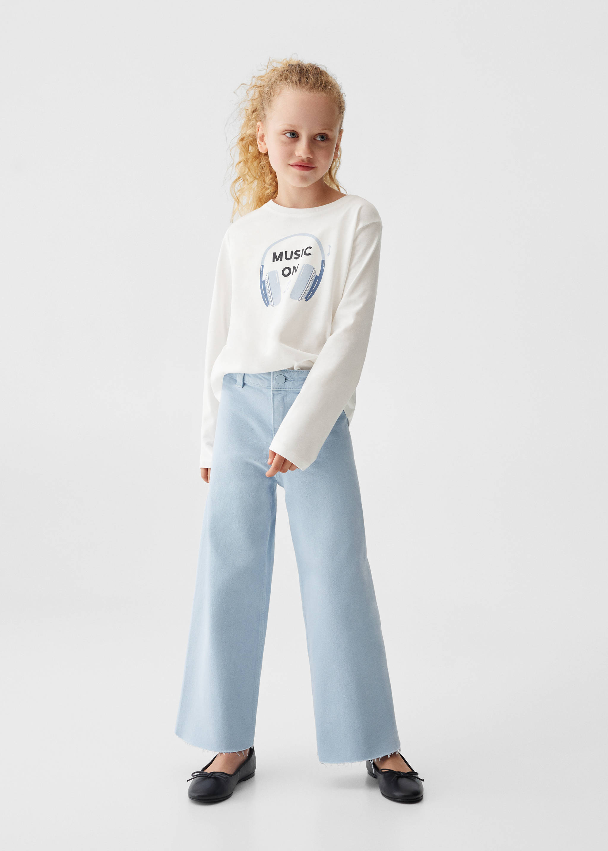 Bedrucktes Baumwoll-T-Shirt - Allgemeine Ansicht