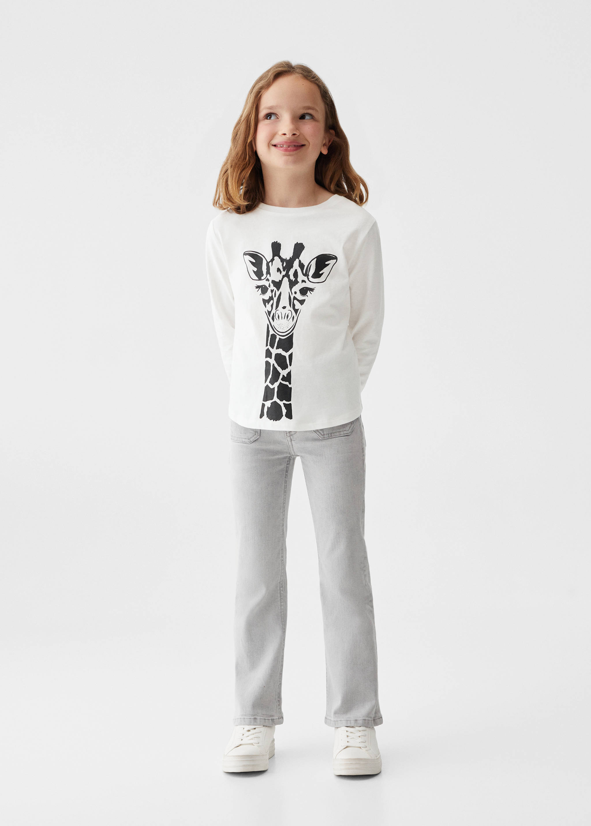 Bedrucktes Baumwoll-T-Shirt - Allgemeine Ansicht