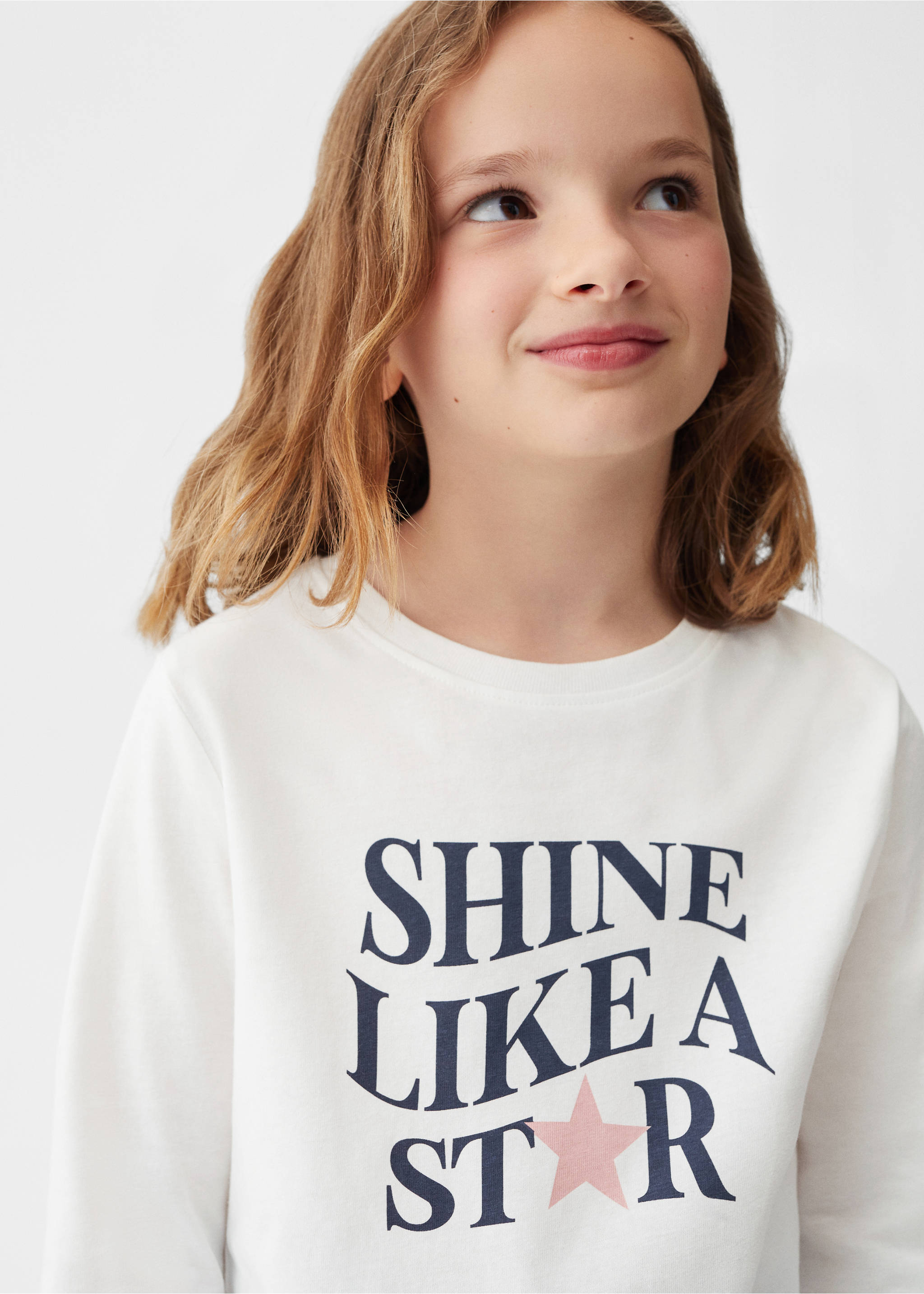 Bedrucktes Baumwoll-T-Shirt - Detail des Artikels 1, Eisgrau. Ref: 57004408-00.